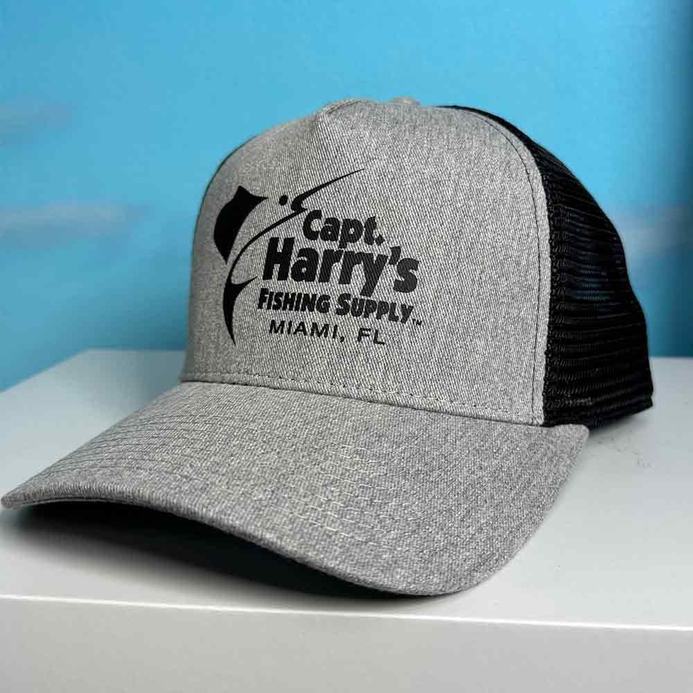 Capt. Harry's NB Logo Grey Heather Hat - Stylish Unisex Baseball Cap for Men & Women - Perfect for Outdoor Sports, Casual Wear & Brand Fans