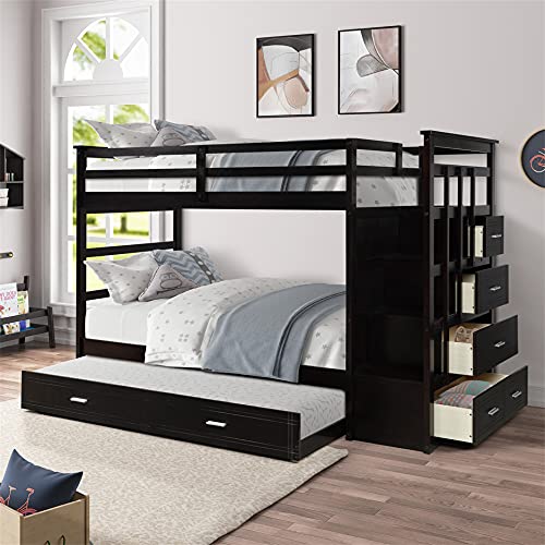 Espresso With Trundle and Drawer