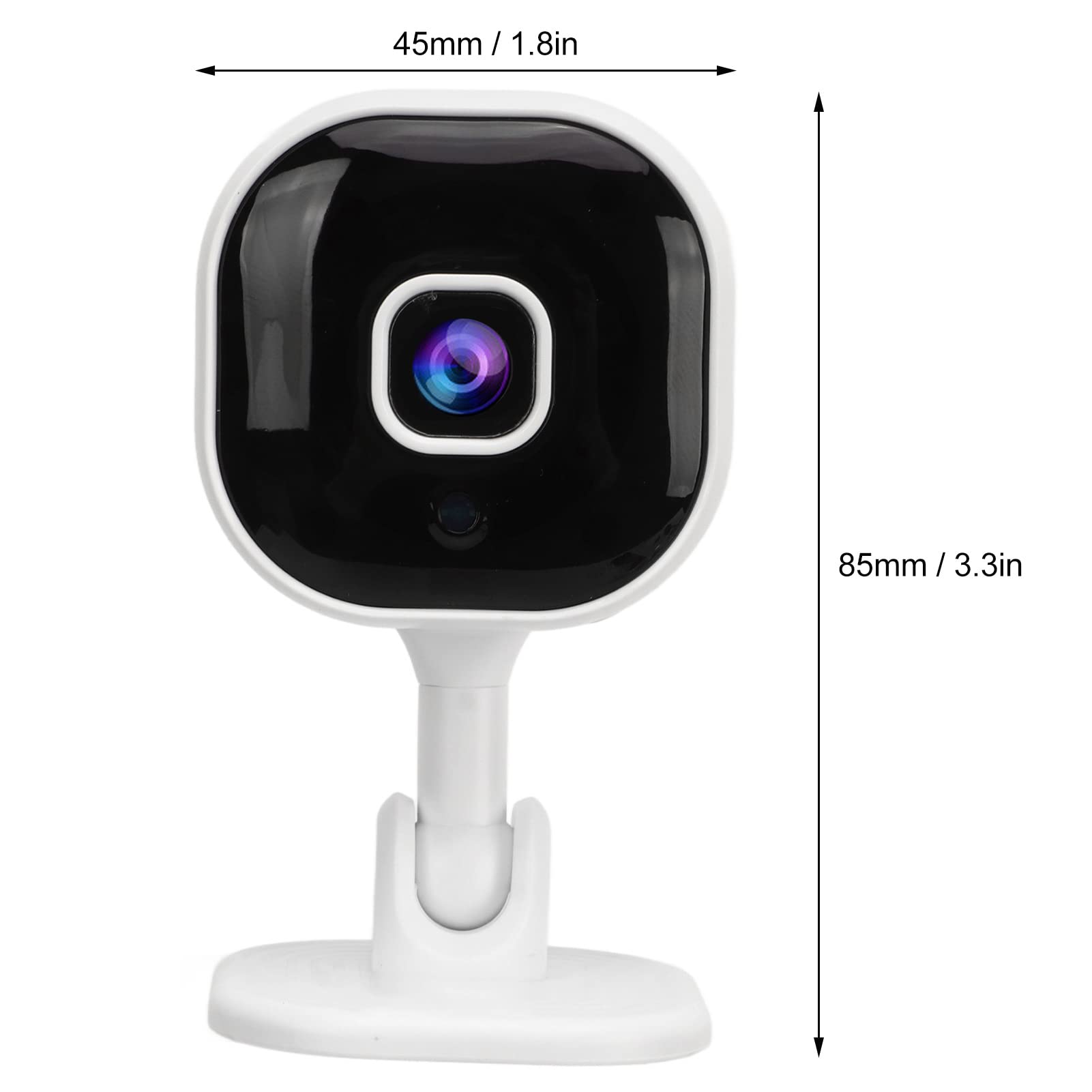 DIYdeg 1080P HD WiFi Smart Security Camera with 2-Way Audio & Night Vision - Indoor Home Security Camera for Baby/Pet Monitoring - Works with Phone App & Motion Detection - Perfect for Nursery, Living Room & Office Surveillance