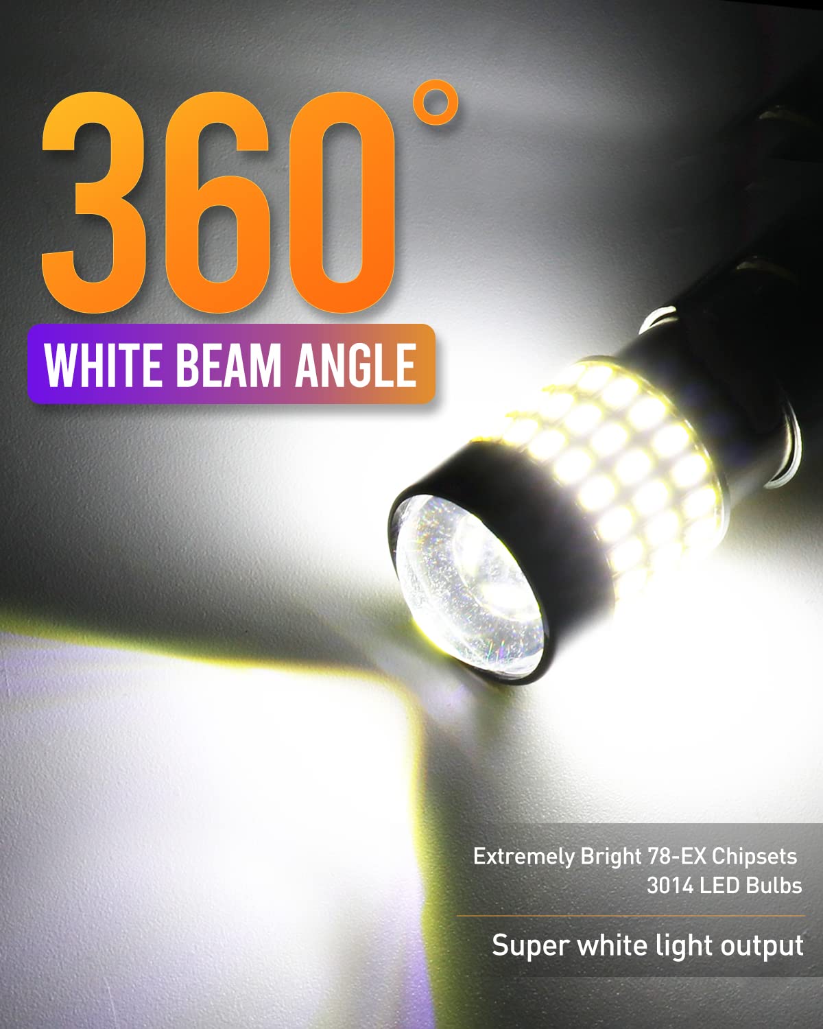 LUYED 1156 LED Bulb - 1800 Lumens Super Bright 3014 78-EX Chipsets - Compatible with 1156 1141 1003 7506 Sockets - Ideal for Backup Reverse Lights, Brake Lights, Tail Lights, RV Lights - Xenon White (Pack of 2) - Perfect for Automotive, Marine & Off-Road Vehicle Lighting Upgrades