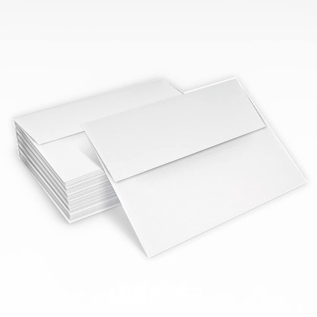 Premium A2 Invitation Envelopes (4 3/8 x 5 3/4 Inches) - 70lb Classic Linen Avon Brilliant White - Pack of 500 | Elegant Stationery for Wedding Invitations, Greeting Cards, Announcements & RSVPs | Perfect for Special Occasions, Business Correspondence & Handwritten Letters