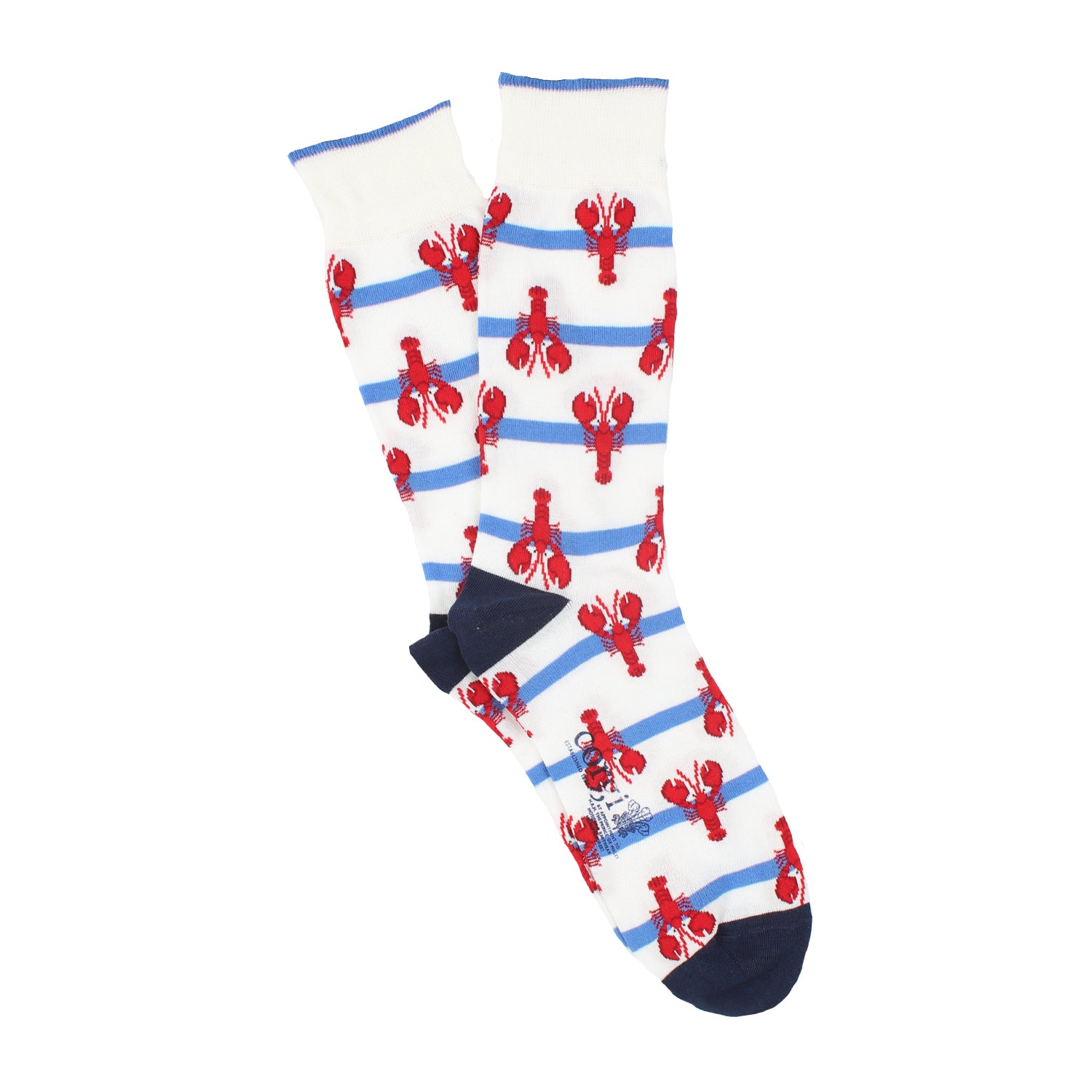 Premium Men's Lobster Print Cotton Socks - Soft & Breathable Crew Socks for Casual Wear, Work & Outdoor Activities