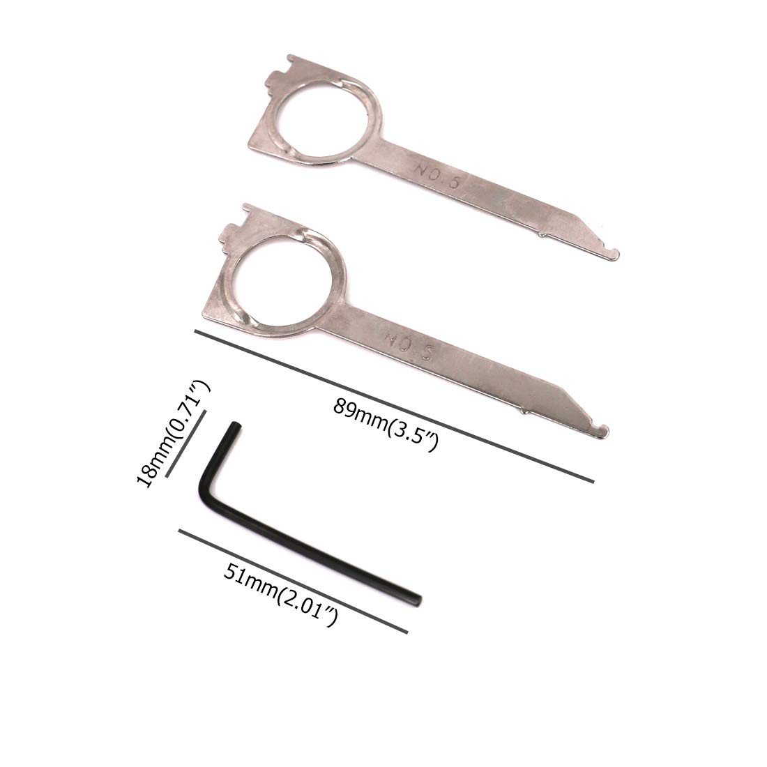 UTSAUTO 20-Piece Car Radio Removal Tool Kit - Universal Stereo & CD Player Removal Keys for Ford, Toyota, Honda - Perfect for DIY Car Audio Installation & Repair