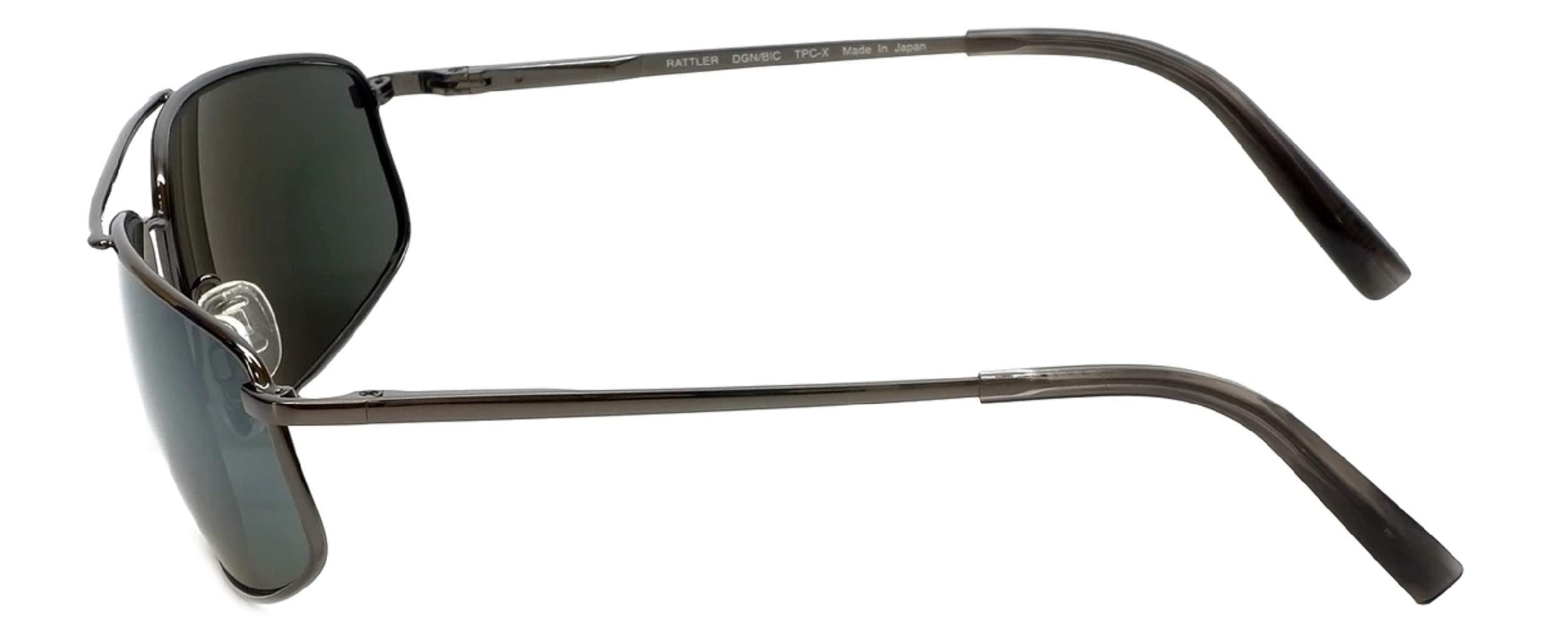 Rattler Reptile Polarized Sunglasses - Dark Gun/BIC - UV Protection for Outdoor Activities, Hiking, Fishing & Driving