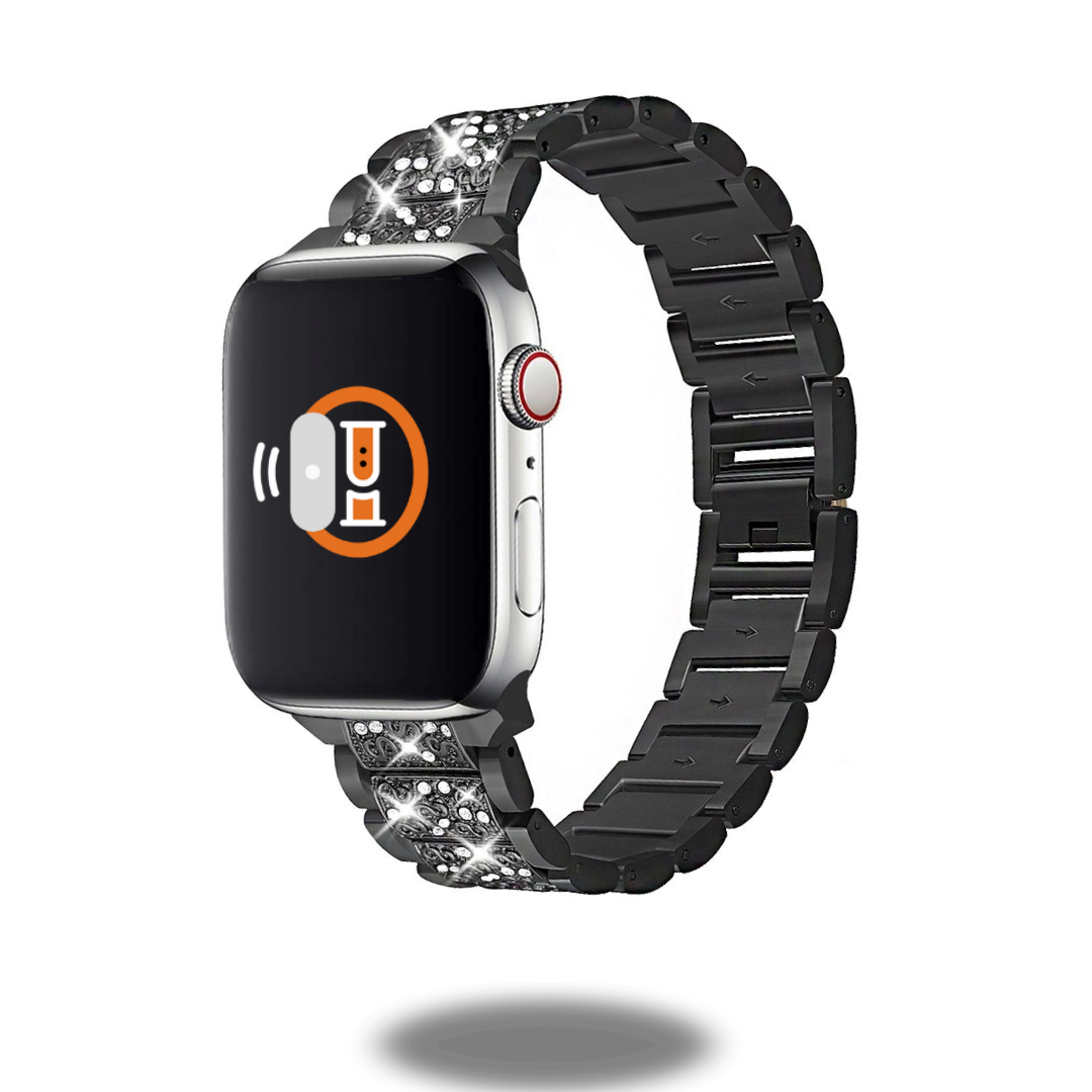 Diamond Style Stainless Steel Bracelet with Silicone Diamond Case - Elegant Jewelry for Women, Gift for Her, Perfect for Parties, Weddings & Special Occasions