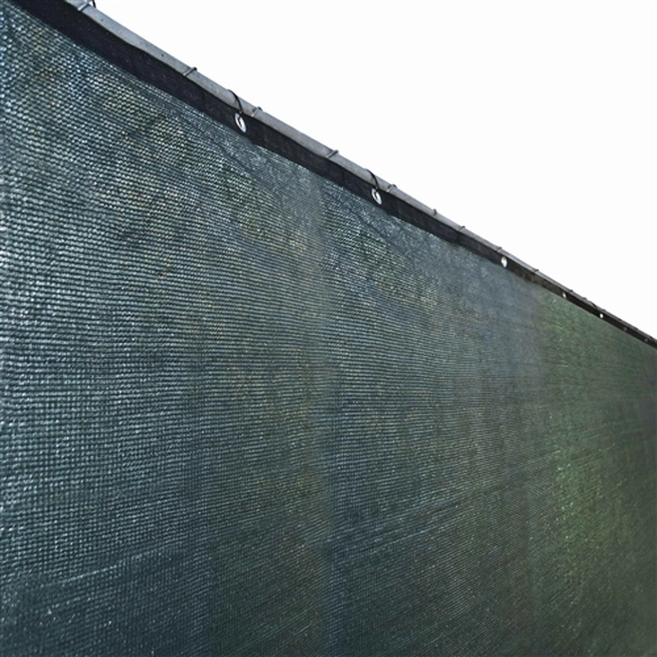 ALEKO 6x150ft Dark Green Privacy Fence Screen with Grommets - Heavy Duty Mesh Fabric for Backyard, Patio, Pool & Garden Privacy Protection