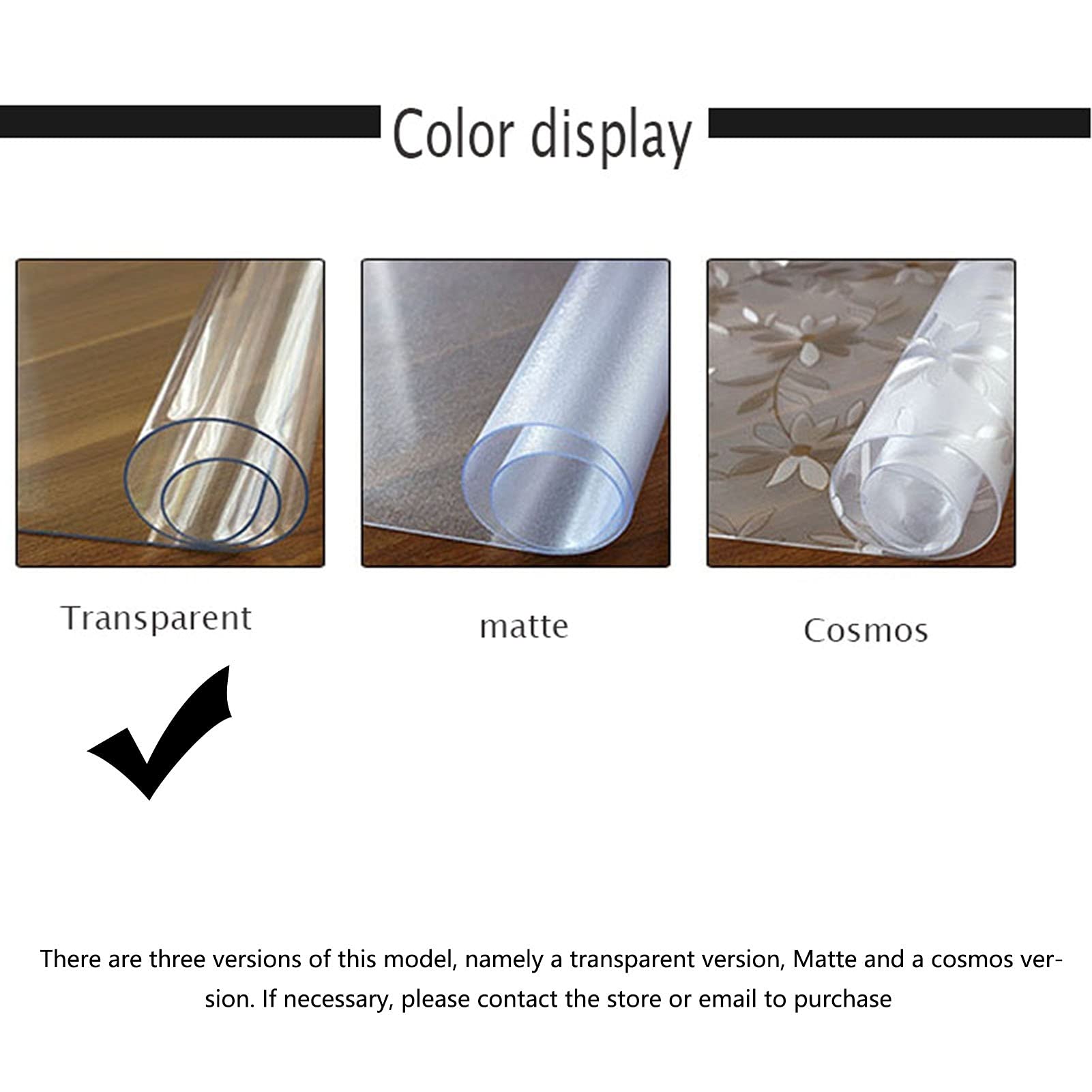 Anti-Static Chair Mat for Hardwood Floors & Carpets - 1.5mm/2mm Thick Clear Glass Desk Chair Mat - 37 Size Options (90x160CM) - Perfect for Home Office, Gaming Setup & Workspace Protection