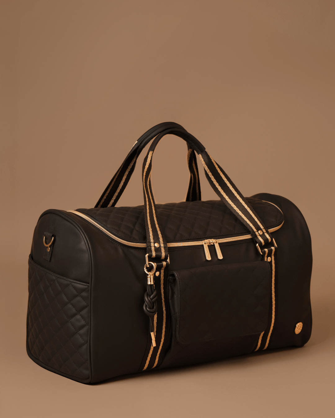 The Mama Mia Weekender Bag - Stylish Black Travel Duffle for Women | Perfect for Gym, Overnight Trips & Weekend Getaways