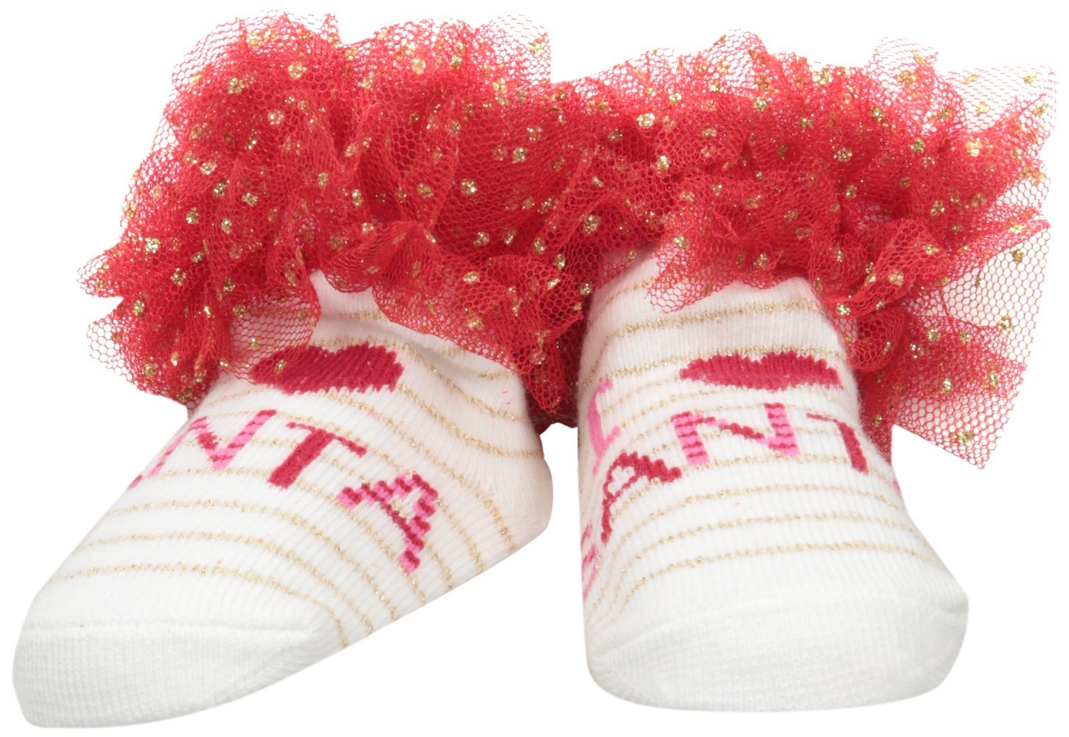 Mud Pie Baby Girls' Seasonal Sock Set - 3 Pairs Soft Cotton Socks for Infants & Toddlers - Perfect for Holidays, Christmas, and Everyday Wear