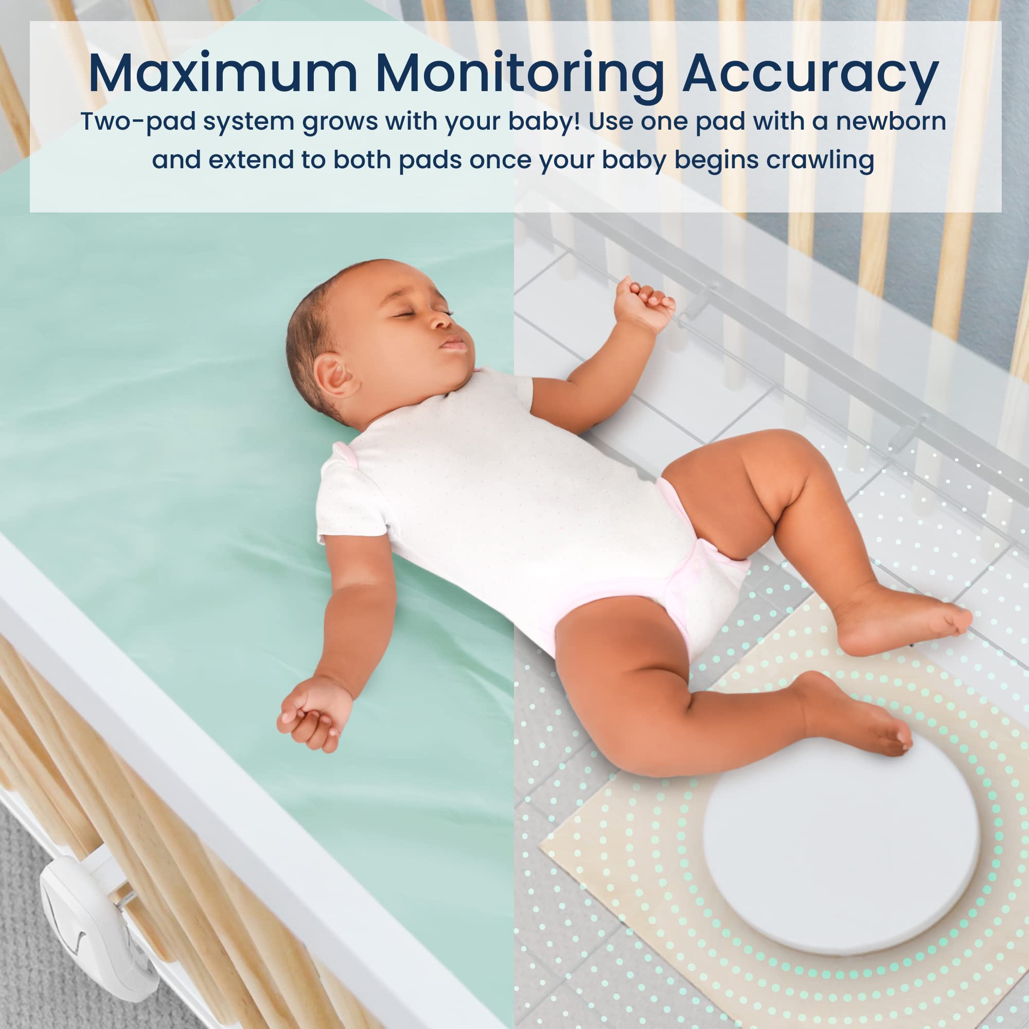 Babysense HD Baby Monitor with Camera & Sensors for Safe Sleep Monitoring