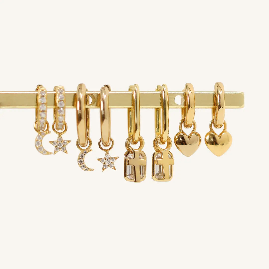 Marley Rectangle Hoops - Trendy Gold & Silver Dangle Earrings for Women | Perfect for Parties, Weddings & Everyday Wear