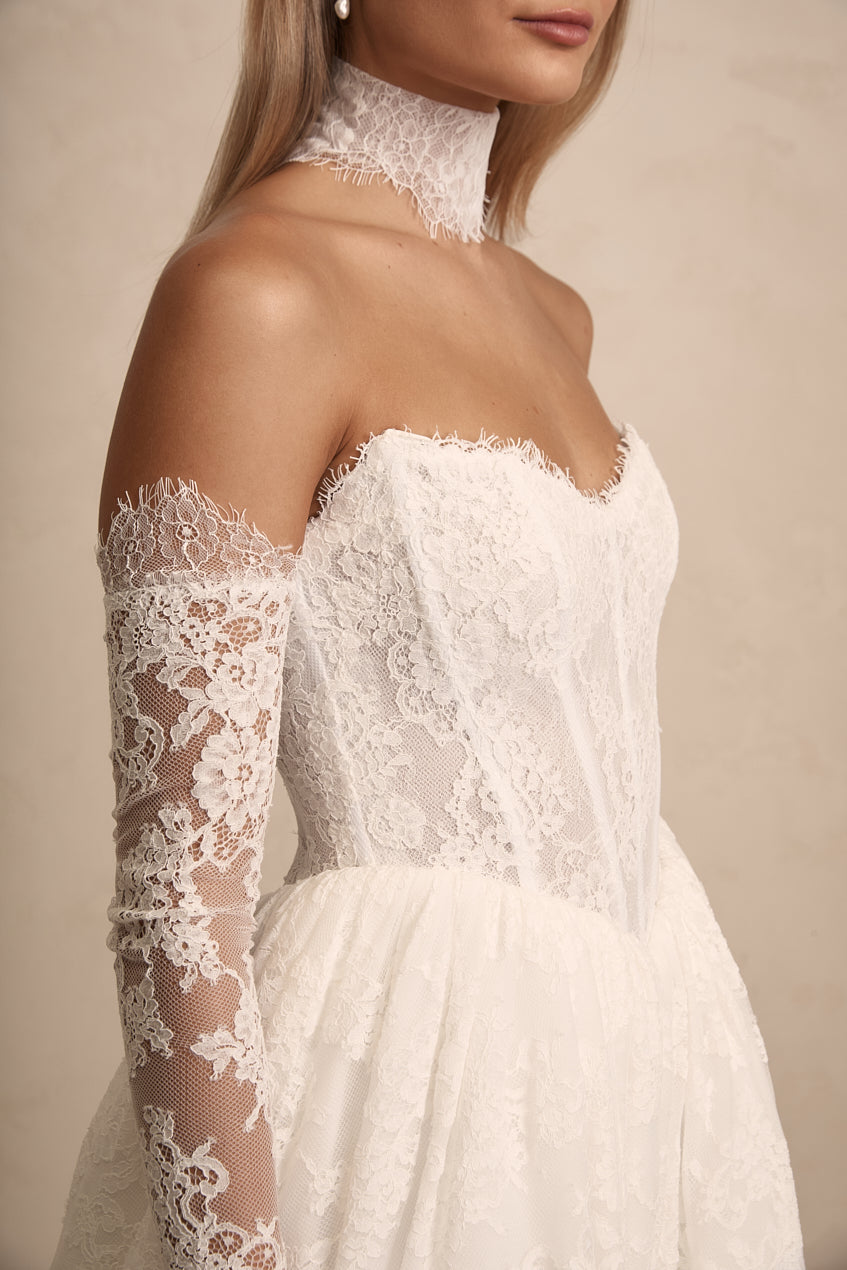 Elegant Chantilly Lace Choker Necklace - Vintage Inspired Bridal & Evening Wear Jewelry for Weddings, Parties & Special Occasions