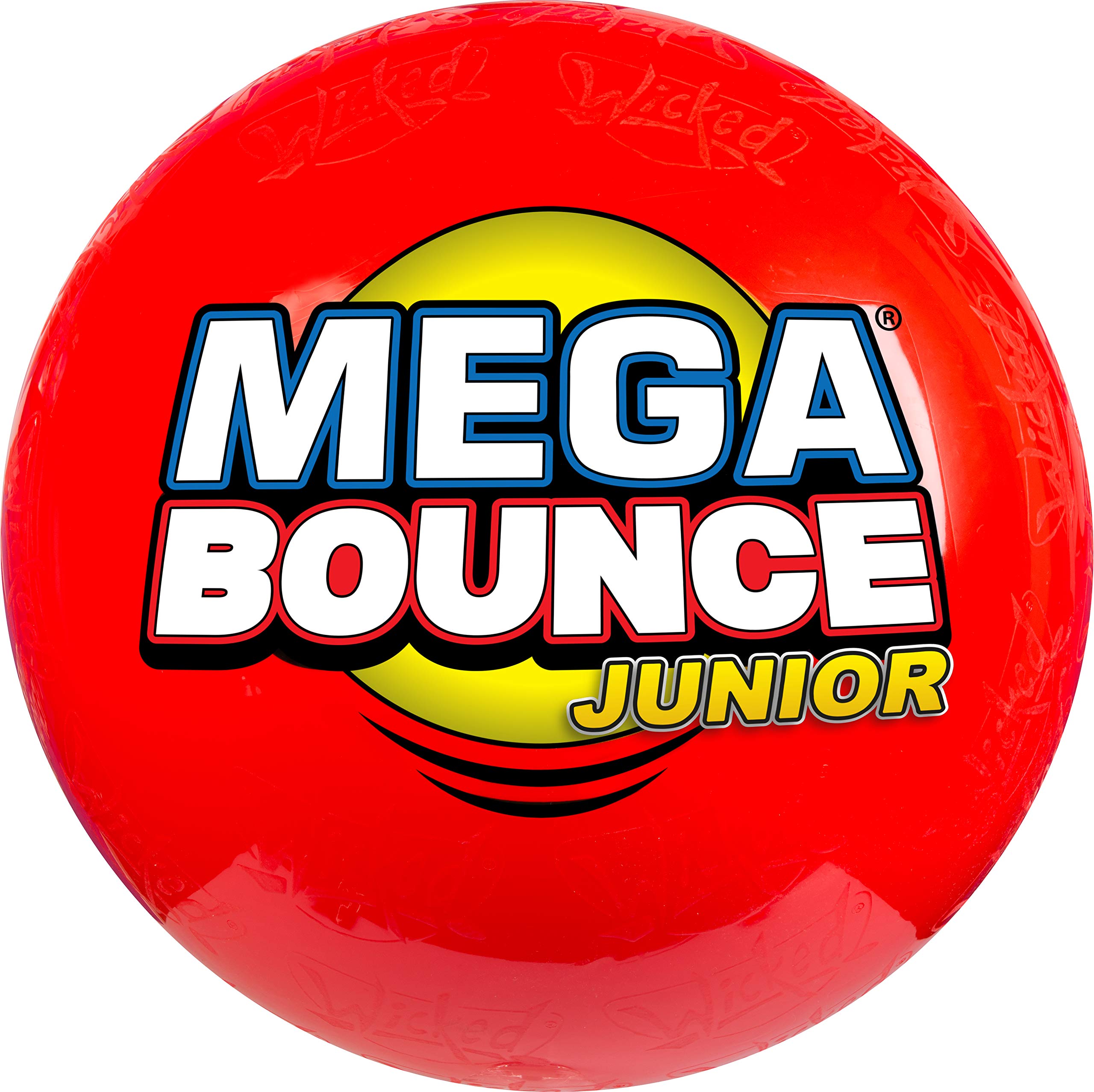 Wicked Vision Mega Bounce Junior - Giant 1.41m Inflatable Bouncy Ball for Kids with Foot Pump | Outdoor Play, Backyard Fun, Birthday Party Activities