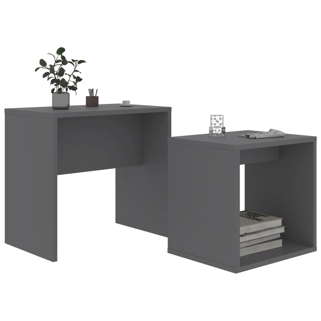 vidaXL Coffee Table Set - Indoor Sofa Side Table for Living Room