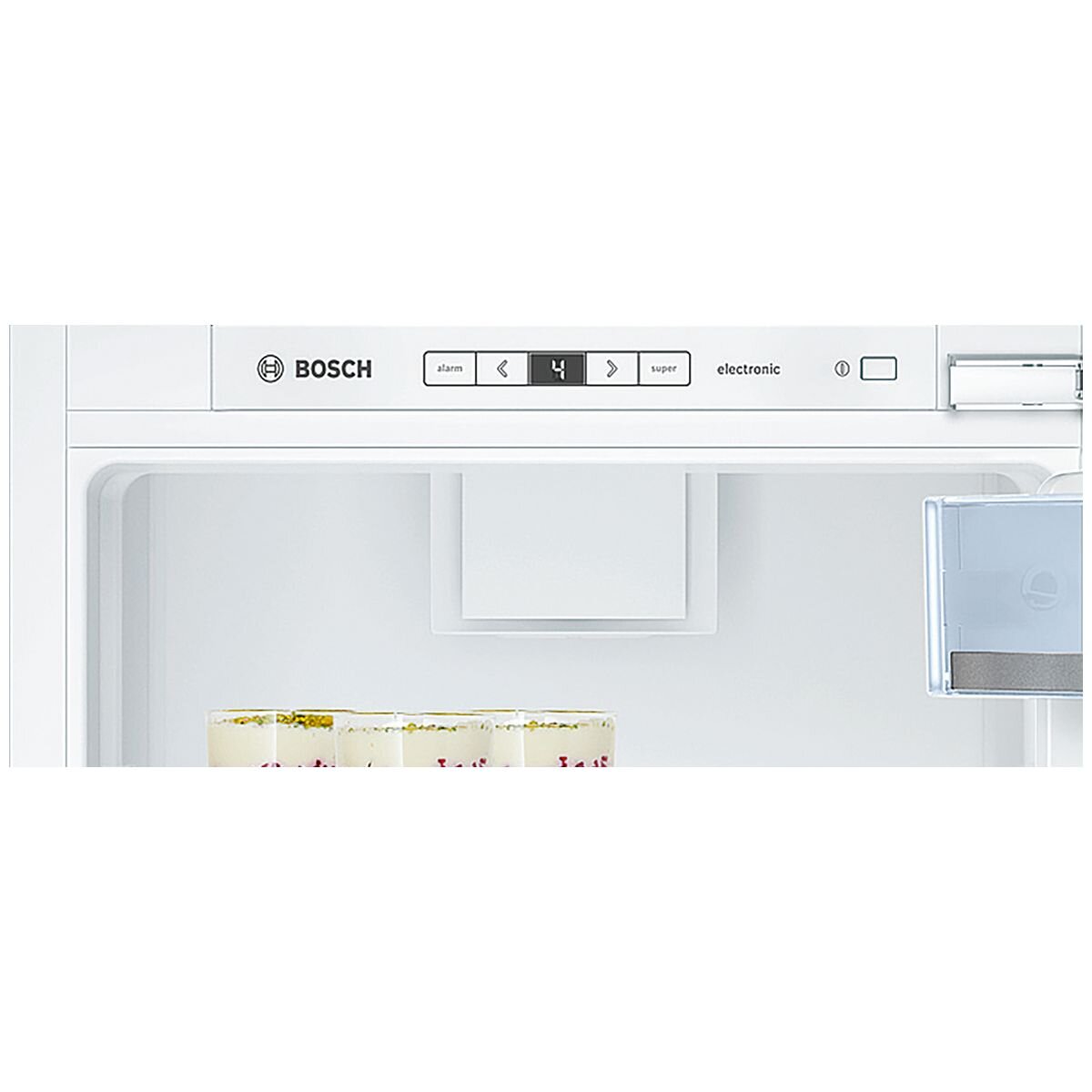 Bosch Series 6 319L Built-In Refrigerator KIR81AD30A - Stainless Steel French Door Fridge with NoFrost & SuperCooling - Perfect for Modern Kitchens & Large Families