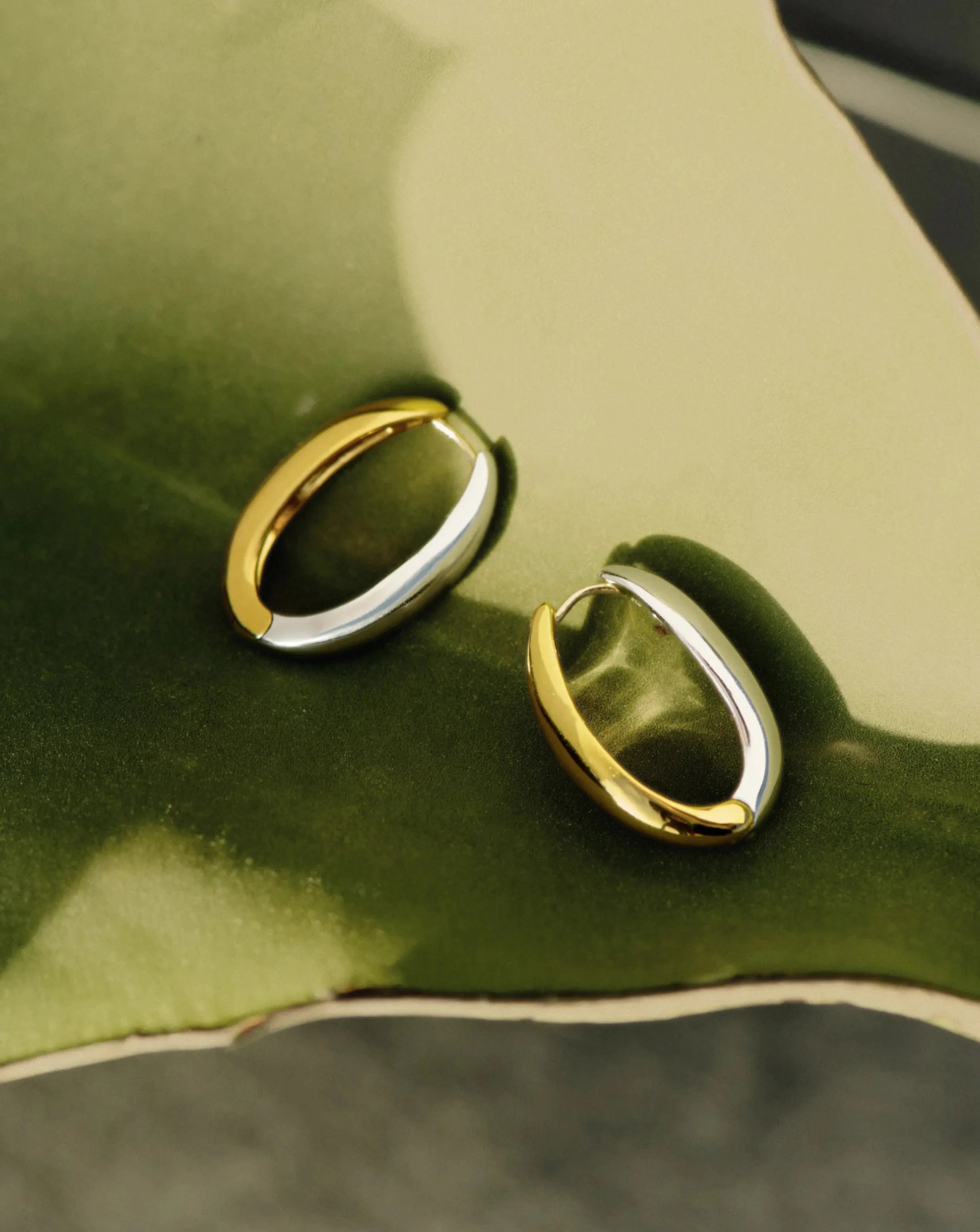Savi Signature Medium Hoop Earrings - Mix Metal Gold & Silver Jewelry for Women | Everyday Wear, Office & Party Accessories