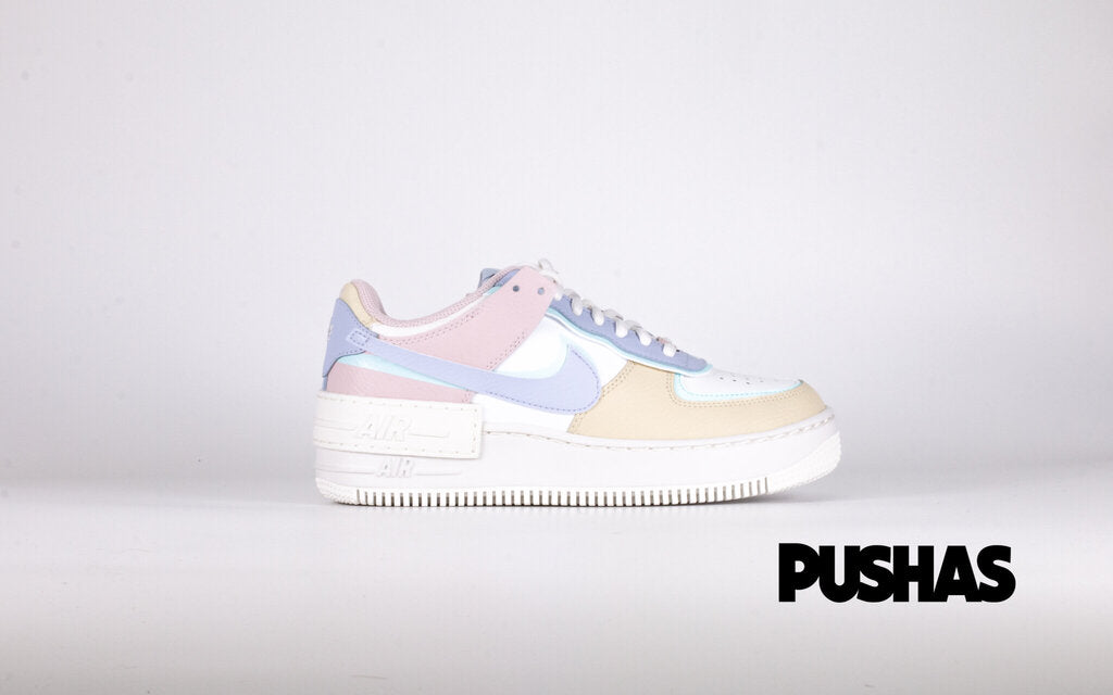 Nike Air Force 1 Low Shadow Sneakers in White Glacier Blue Ghost (2020 Release) - Perfect for Casual Wear, Street Style & Sneaker Collectors