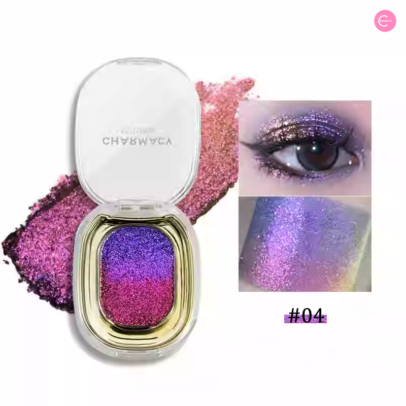 CHARMACY Multichrome Eyeshadow & Highlighter - Gradient Shimmer Makeup for Day & Night Glam Looks - Perfect for Parties, Date Nights, and Special Occasions