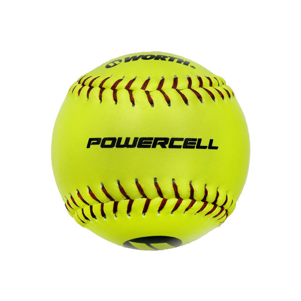 Rawlings Powercell PWR105SY Softballs - 12 Pack | High-Performance Softballs for Training & Games | Ideal for League Play, Practice & Home Use
