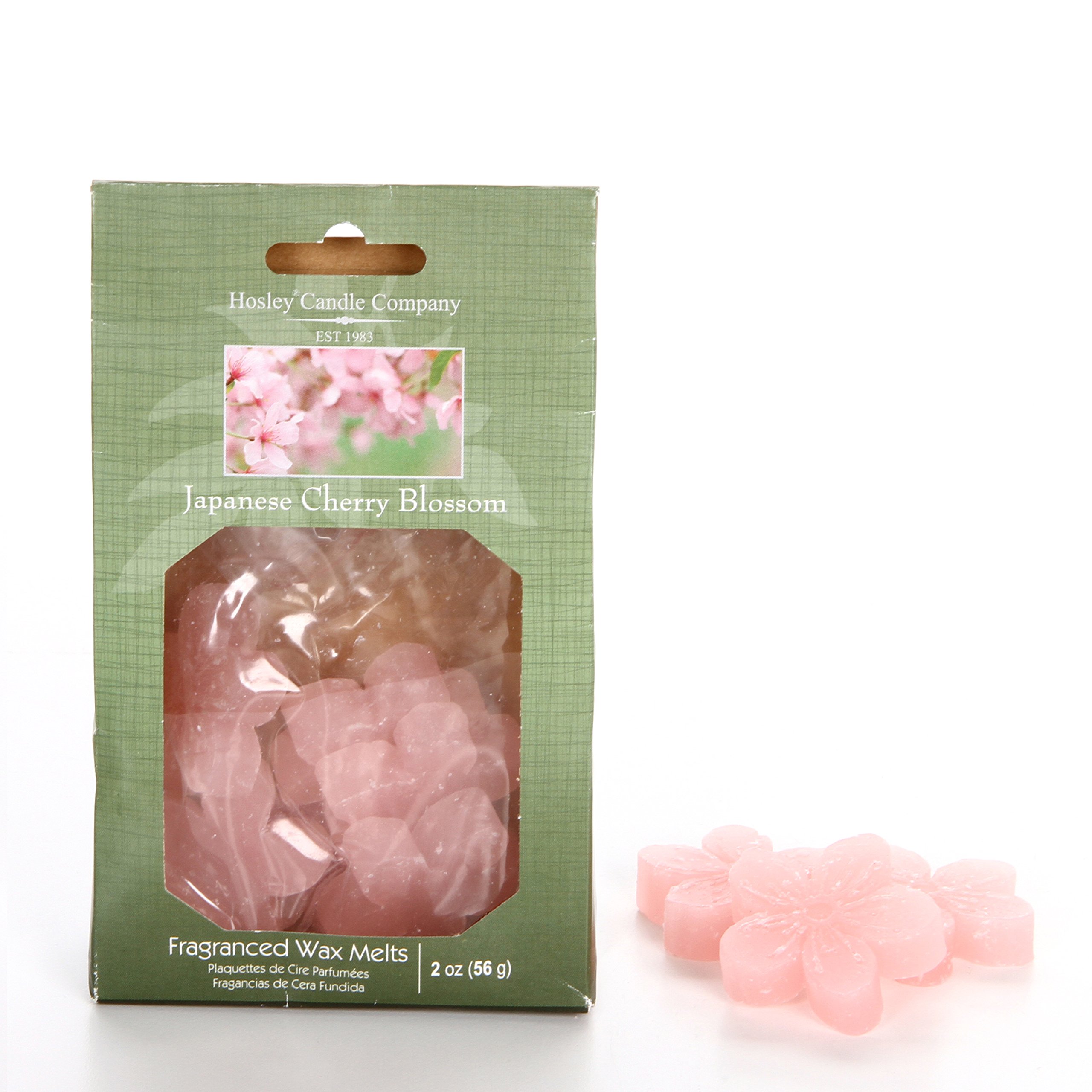Hosley Japanese Cherry Blossom Scented Wax Melts - 2 oz Fragrance Tarts for Home, Office & Relaxation - Aromatherapy Wax Cubes for Warmers & Diffusers