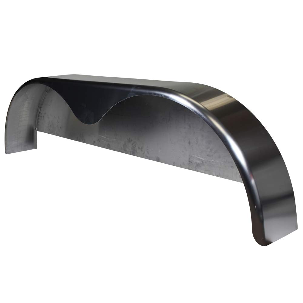 72x10-3/4 Inch Heavy Duty Tandem Axle Steel Trailer Fender with Welded Back Plate - 1 Pack - Durable Replacement for Utility, Boat & Horse Trailers - Perfect for Off-Road, Farm & Construction Use