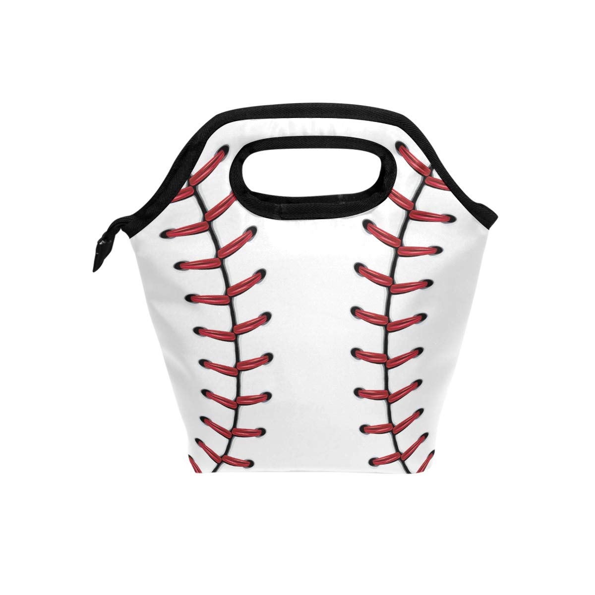 Insulated Baseball Softball Lunch Bag with Zipper - Portable Cooler Tote for Adults & Teens - Perfect for Sports, Picnics & Meal Prep - Men & Women's Thermal Lunch Box Handbag