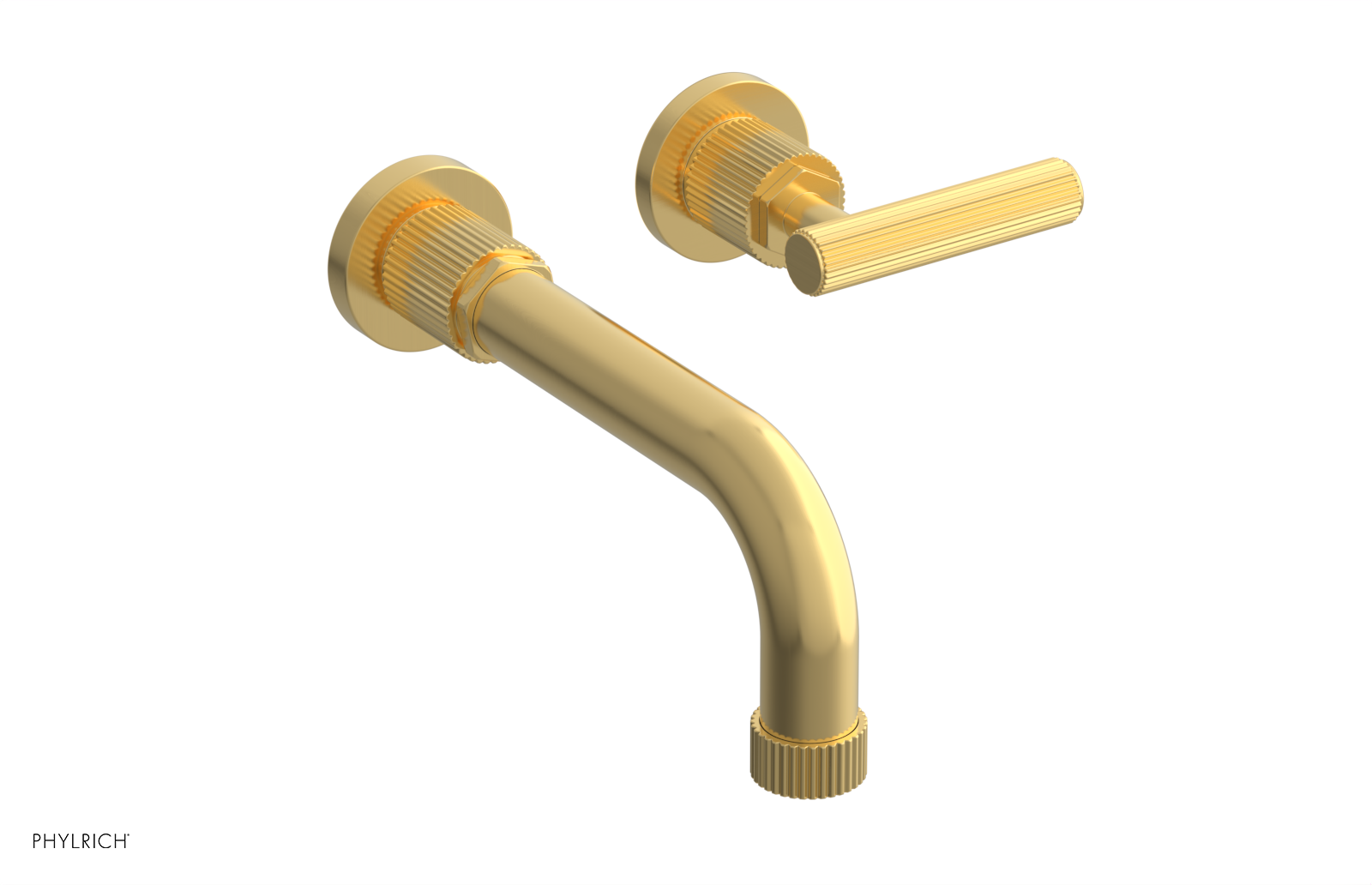DUSTRIE Single Handle Wall Mount Bathroom Faucet Set - 7 5/8