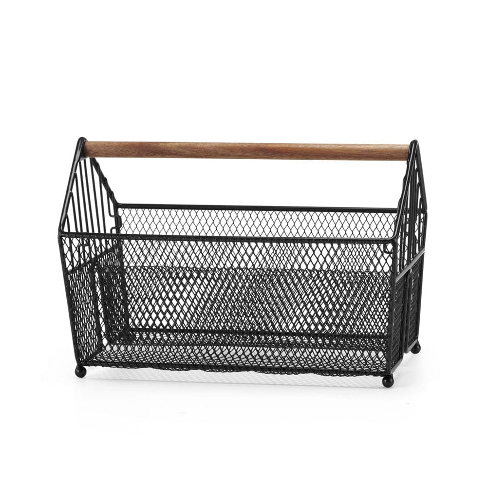 Portable Stacking Picnic Basket with Lid - Foldable Storage Organizer for Outdoor Picnics, Camping, Beach Trips & Home Organization