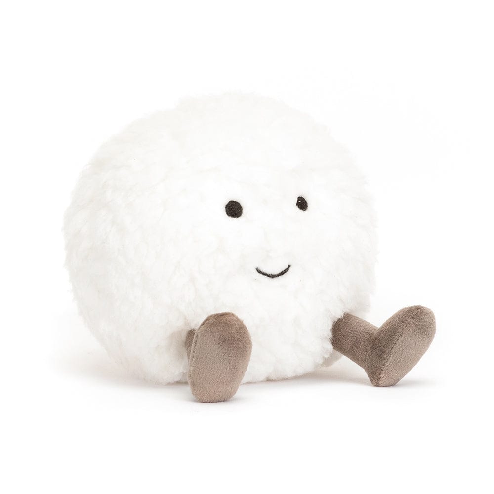 Amuseable Snowball - Fun Holiday Snowman Plush Toy for Christmas Decorations & Gifts | Perfect for Winter Home Decor, Office Desk Accessories, and Seasonal Party Favors