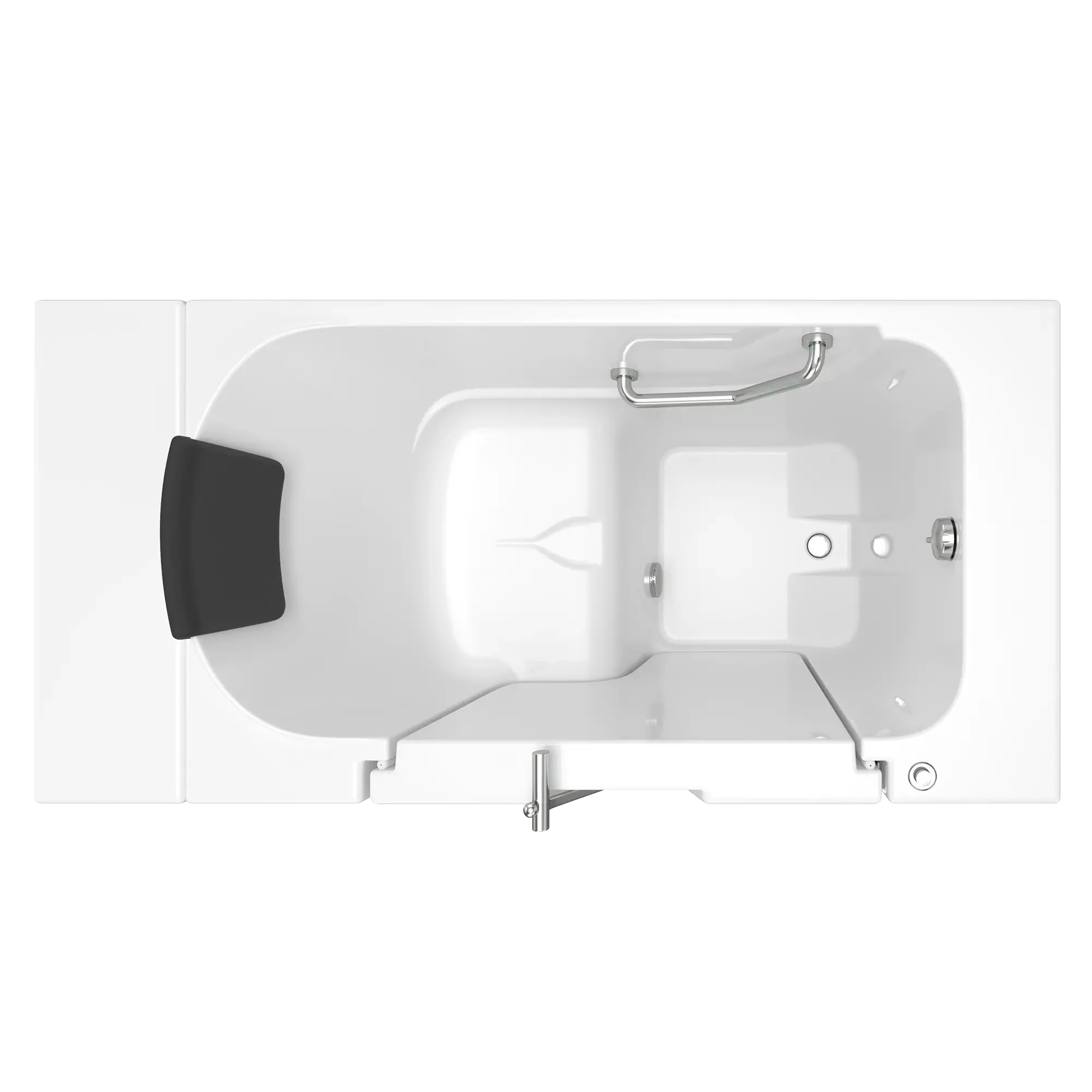 Premium 30 x 52 Inch Gelcoat Walk-In Bathtub with Soaker System - Right Hand Drain - Ideal for Elderly & Mobility Needs, Spa-Like Relaxation at Home