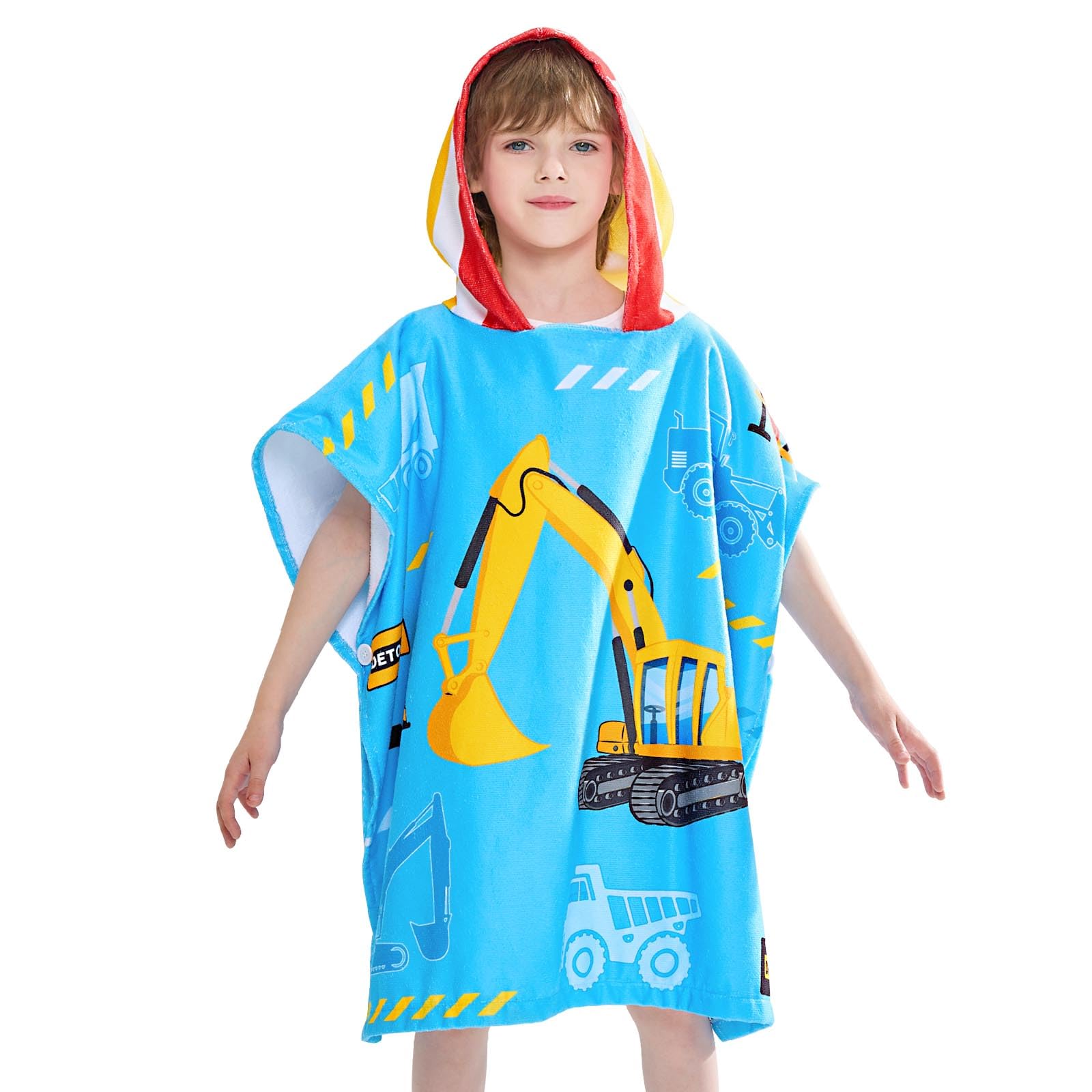 Kids Hooded Beach Towel Poncho - 27