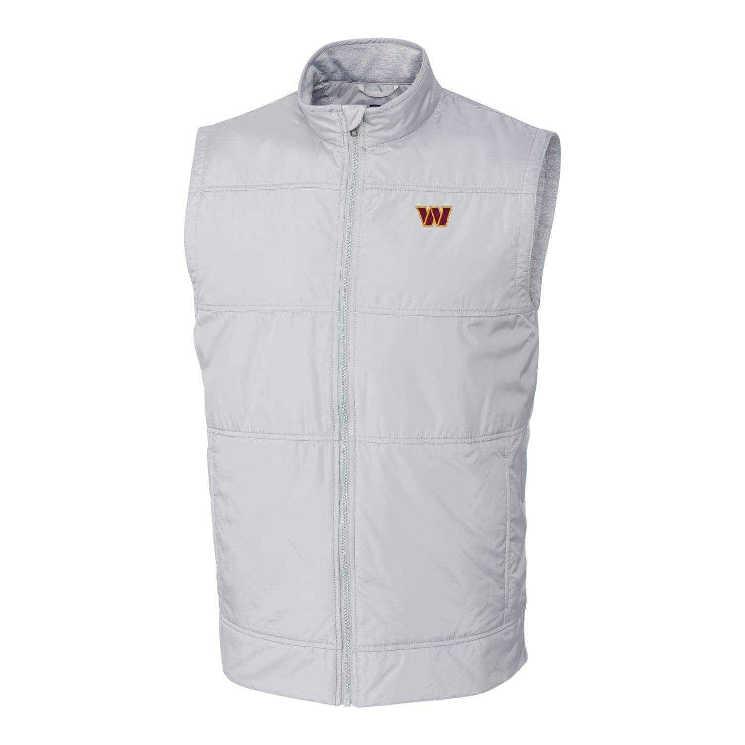 Cutter & Buck Men's NFL Big & Tall Stealth Full-Zip Vest Jacket for Football Fans - Lightweight & Comfortable for Game Day, Tailgating & Outdoor Activities