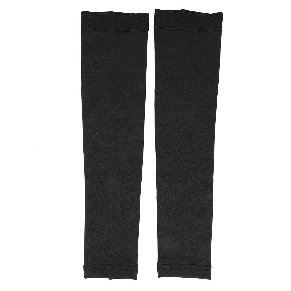 Keenso 1 Pair Windproof Fleece Arm Warmers for Cycling & Outdoor Sports - Breathable UV Protection Arm Sleeves Cover (Large, Black) - Ideal for Running, Hiking, Motorcycling & Cold Weather Activities