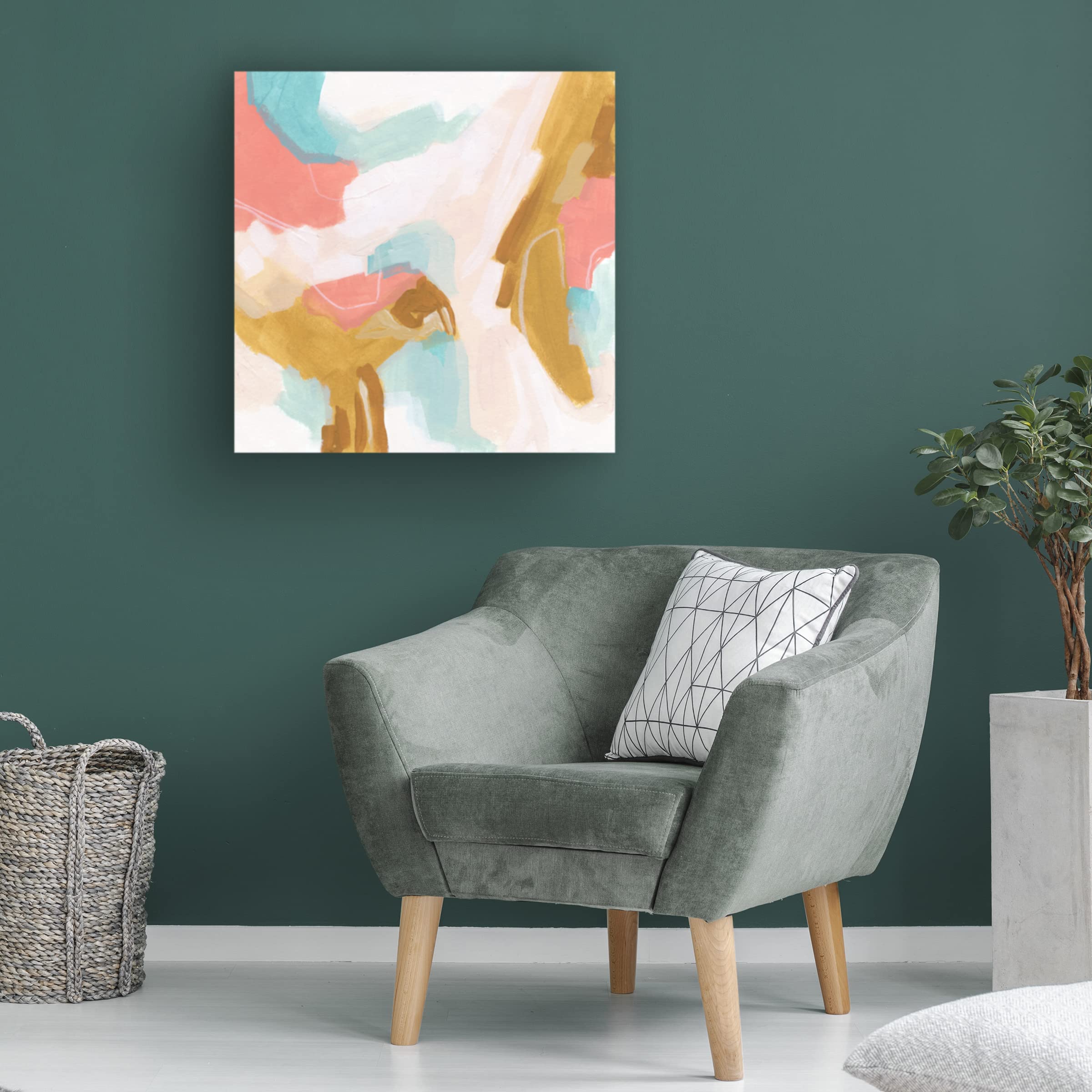 Trademark Fine Art 'Flight Path I' Canvas Art by June Erica Vess - Modern Abstract Wall Decor for Living Room, Bedroom & Office