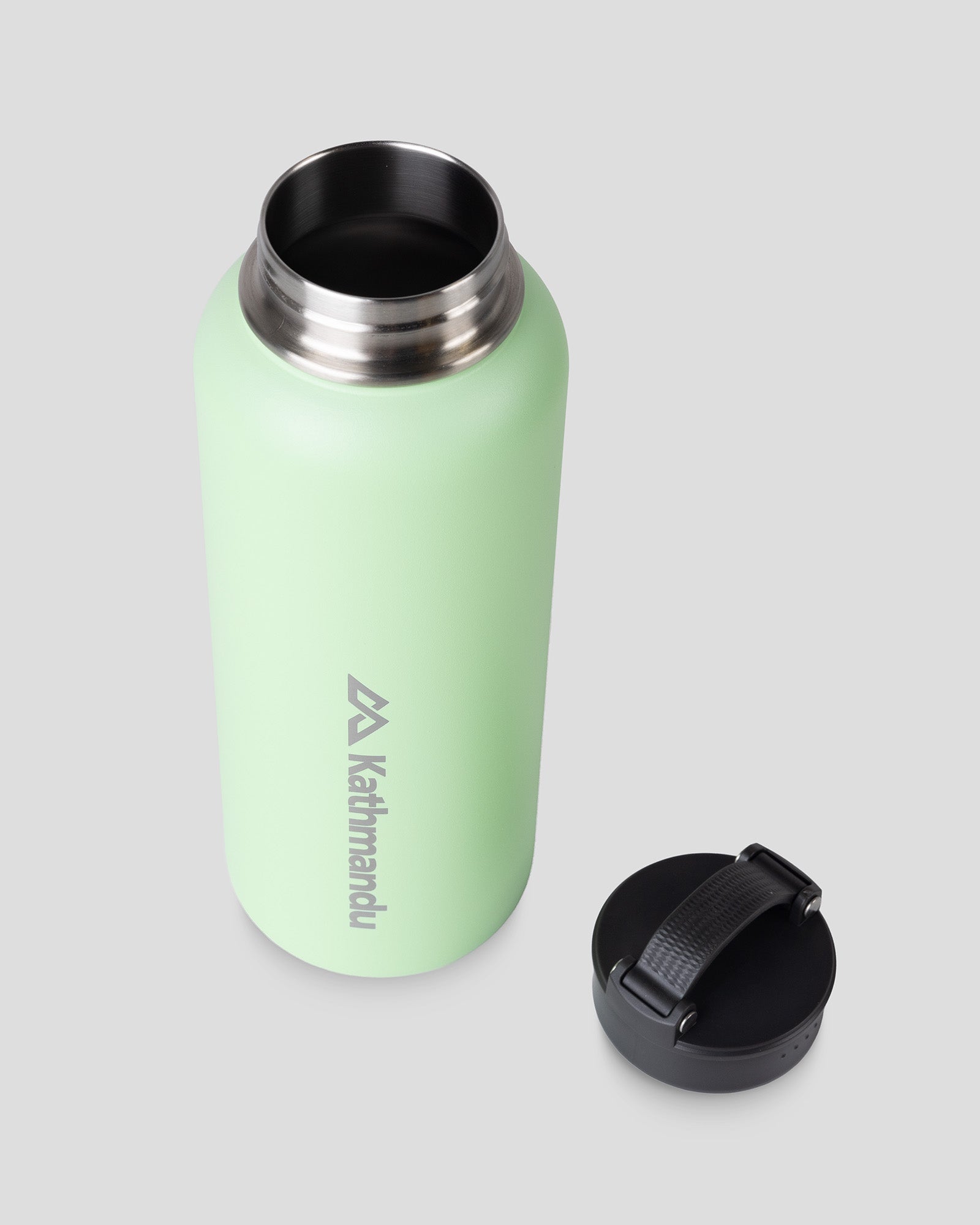 Insulated 1.2L Water Bottle with Carry Handle - Leakproof Stainless Steel Thermos for Hot & Cold Drinks - Perfect for Hiking, Gym, Work & Outdoor Activities