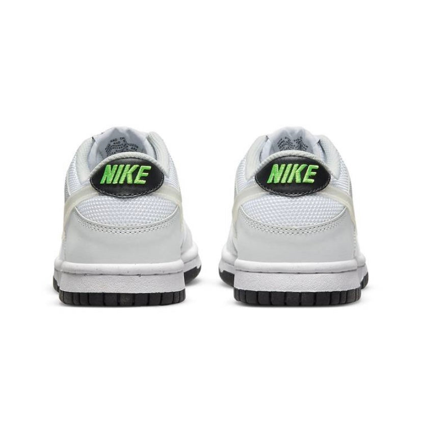 Nike Dunk Low GS Glitch Swoosh Photon Grey Sneakers - Girls' Lightweight Basketball Shoes for Casual Wear & Street Style