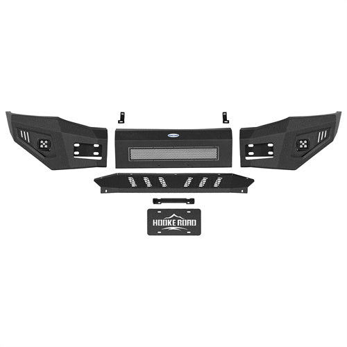 2006-2009 Dodge Ram 2500 3500 Heavy Duty Front Bumper with Skid Plate & Tow Hooks - Off-Road Protection & Recovery | Hooke Road