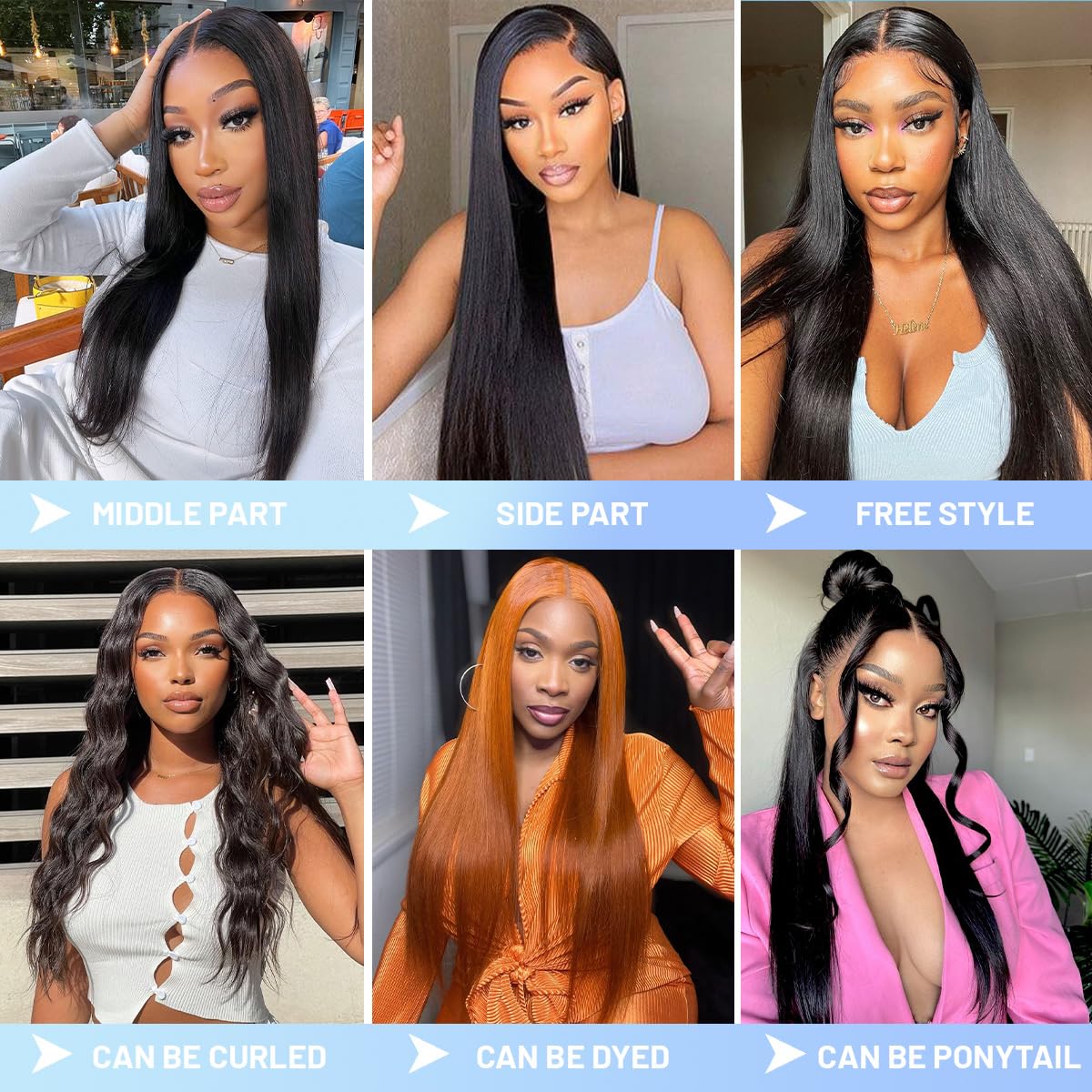 5x5 HD Lace Closure Wigs Human Hair Straight - Glueless Wear and Go Pre Plucked Pre Cut with Baby Hair | Natural Black 30 Inch 200% Density | Perfect for Beginners, Daily Wear & Special Occasions
