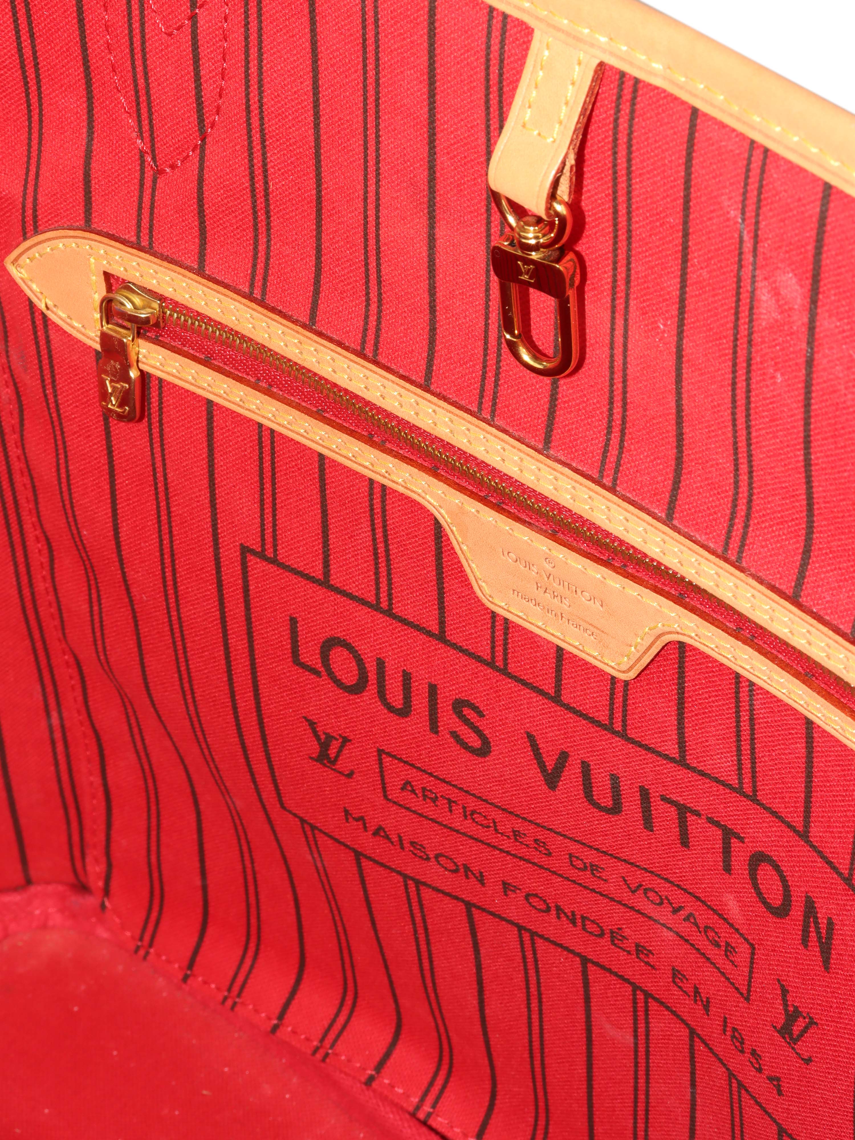 Authentic Louis Vuitton Monogram Neverfull MM Tote Bag - Luxury Designer Handbag for Women, Perfect for Work, Travel & Everyday Use