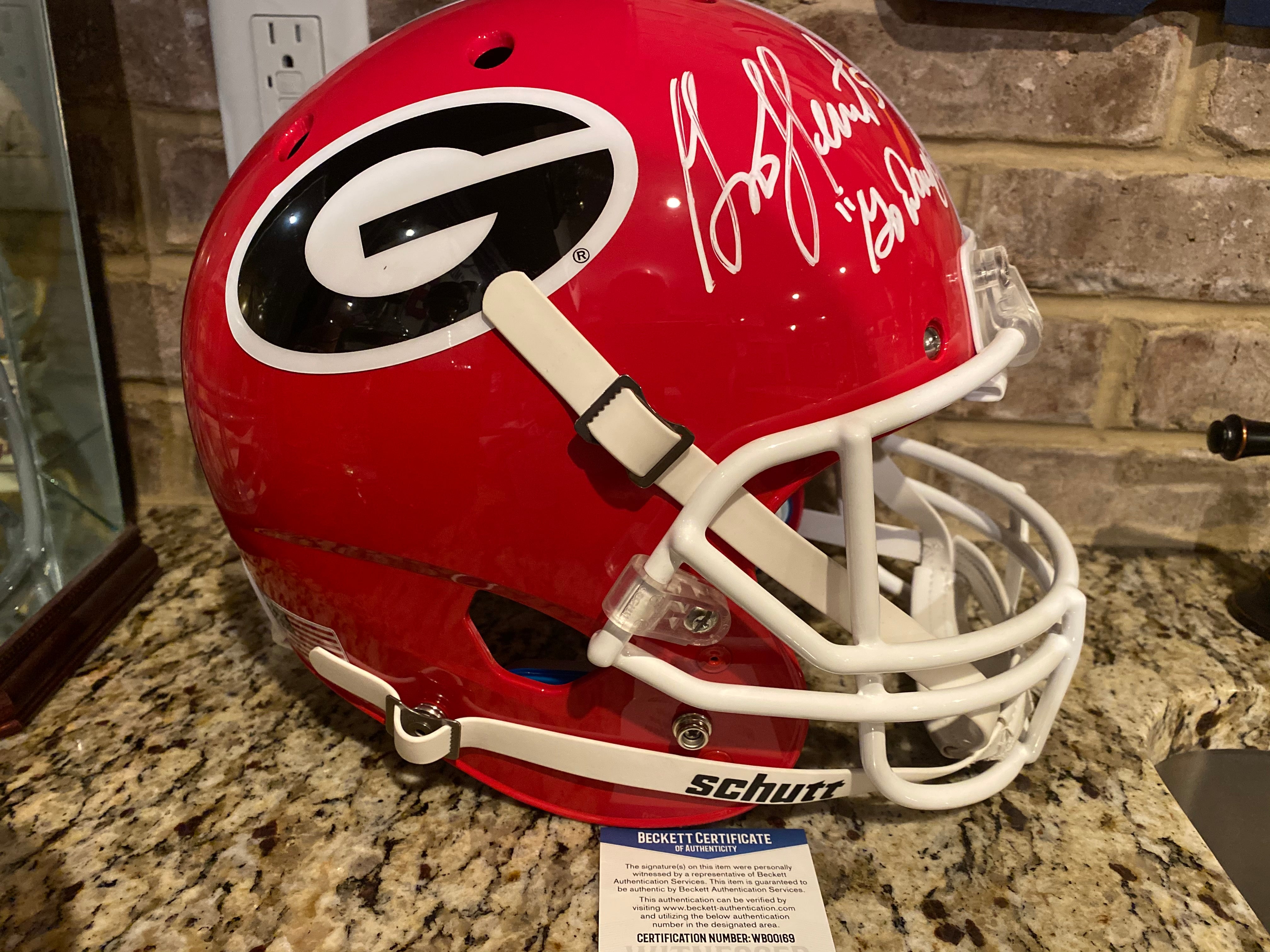 Garrison Hearst Autographed Georgia Bulldogs Mini Helmet - Signed Schutt NCAA Football Collectible - Perfect for Fans, Memorabilia Displays, and Sports Gifts