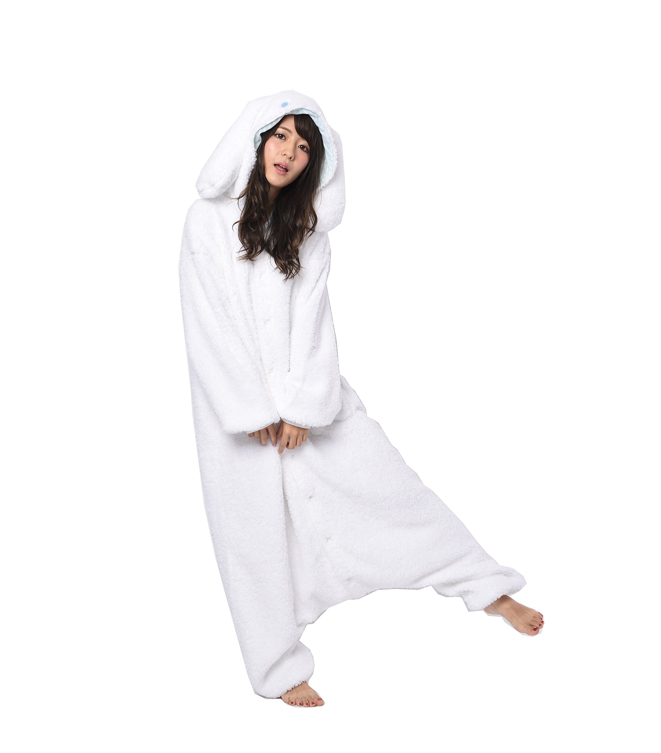 Cinnamoroll Kigurumi Onesie Pajamas - Soft Anime Cosplay Costume for Halloween, Sleepwear & Lounge Wear - Sanrio Character Outfit for Adults & Teens