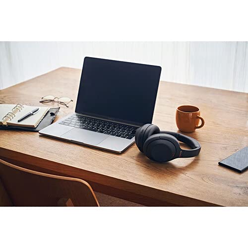 Sony WH-1000XM4 Wireless Bluetooth Noise Cancelling Headphones with Built-in Mic, Alexa Voice Control, 30-Hour Battery - Perfect for Travel, Work & Music Lovers (Black) - Includes USB Charger & Cleaning Cloth