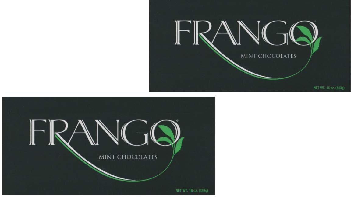Frango Mint Chocolate Candies - Premium Milk Chocolate - 1 lb Gift Box (Pack of 2) - Perfect for Holiday Gifts, Office Treats & Dessert Parties