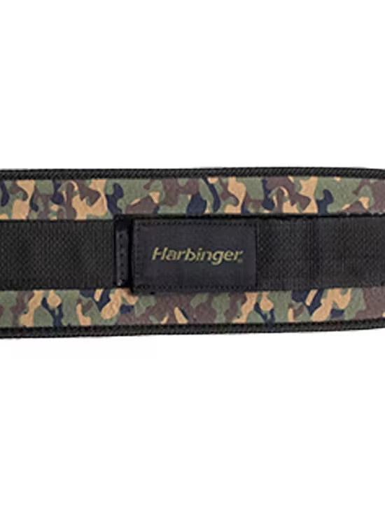 Harbinger Unisex 4.5-Inch Foam Core Weightlifting Belt - Woodland Camo for CrossFit, Powerlifting & Gym Training