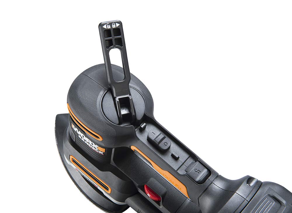 WORX 20V Cordless Random Orbital Sander - 5-in-1 Multi-Sander with Battery & Charger (WX820L) - Perfect for Woodworking, Sanding Furniture, DIY Projects & Home Renovation