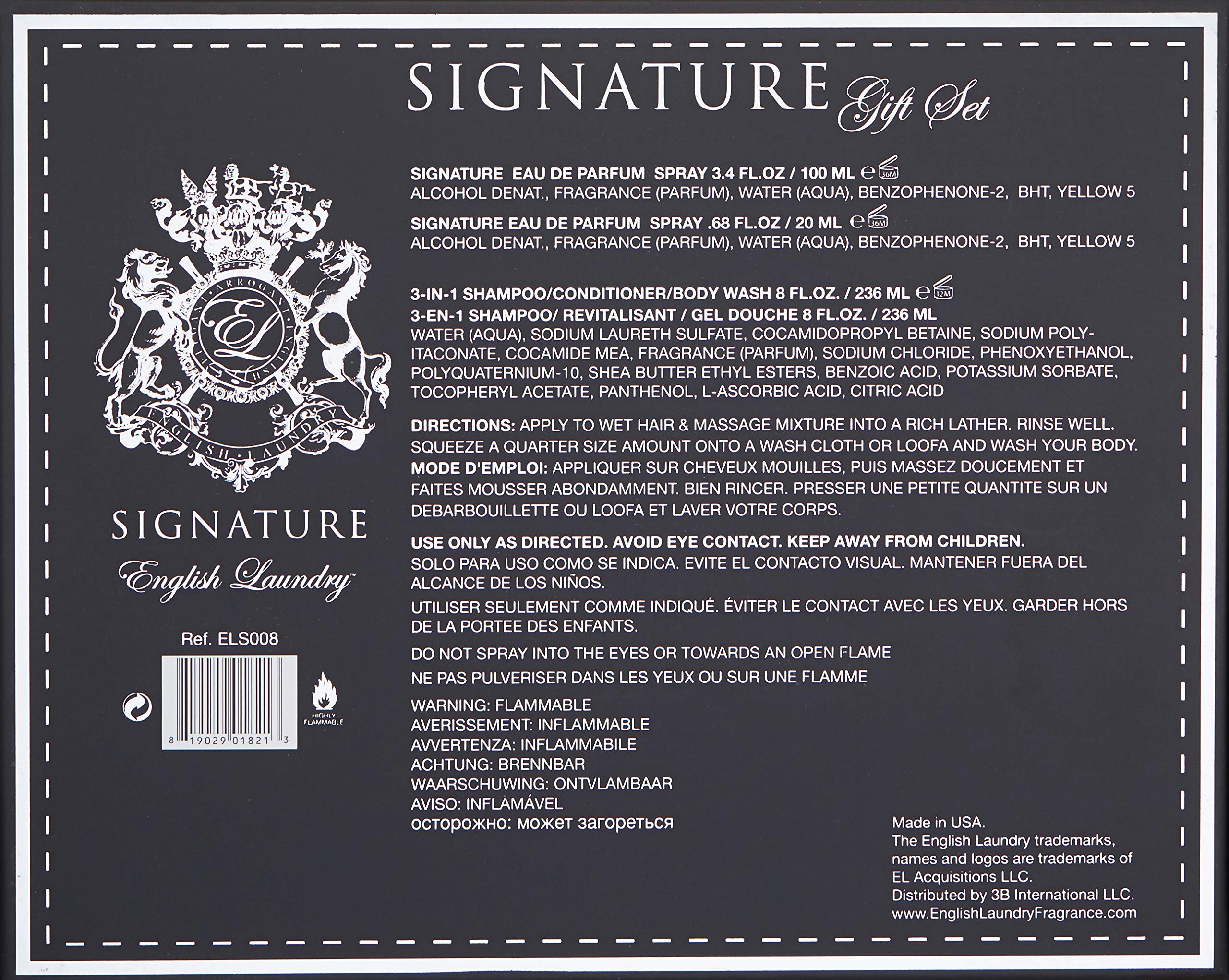 English Laundry Signature Eau de Parfum Gift Set for Women - Luxury Floral Scent Perfume with Long Lasting Fragrance - Perfect for Date Night, Special Occasions & Everyday Wear