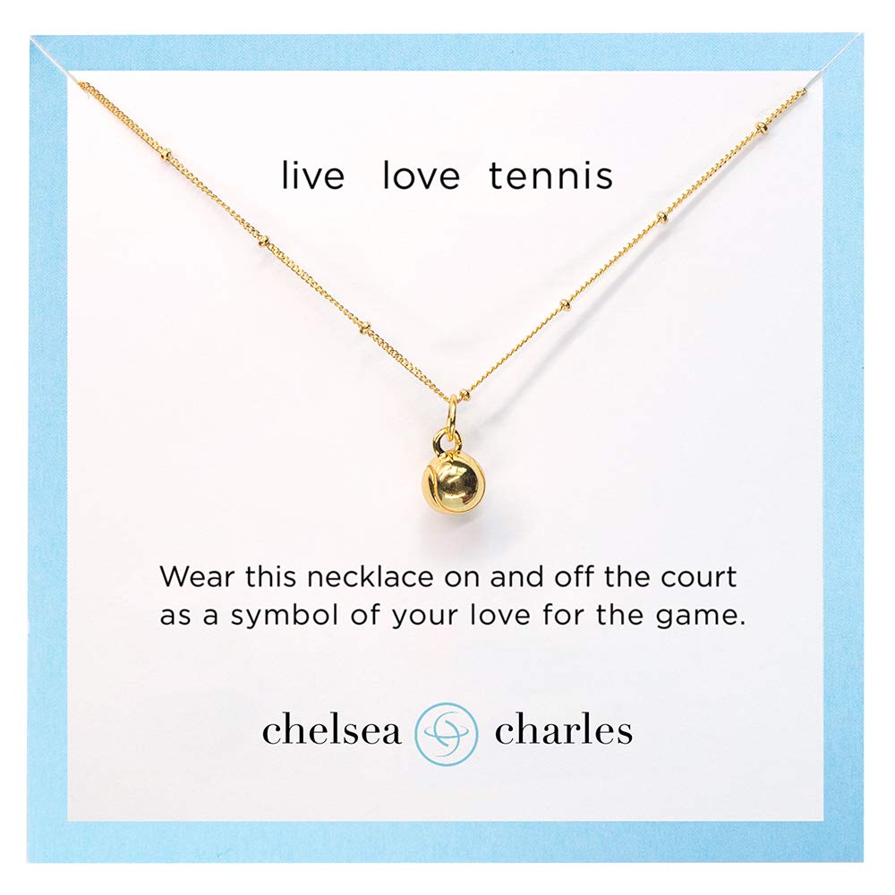 Chelsea Charles Women's Sports Charm Necklace - Elegant Jewelry for Athletes, Fitness Enthusiasts & Sports Lovers - Perfect for Workouts, Games & Everyday Wear