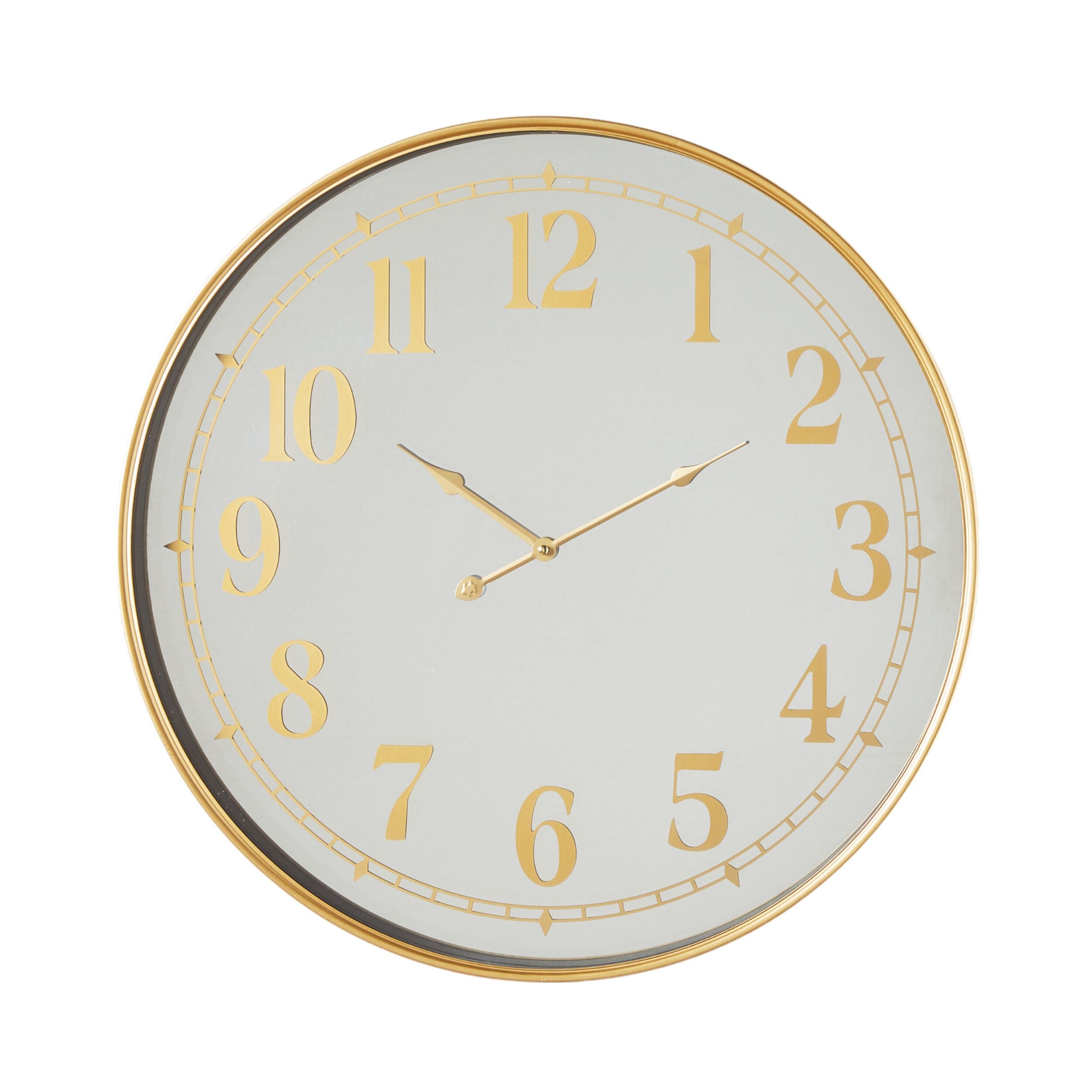 BeyondTime Mirror Clock - 60cm Large Wall Decor with Silent Movement, Perfect for Living Room, Bedroom & Office | Modern Stylish Home Decor