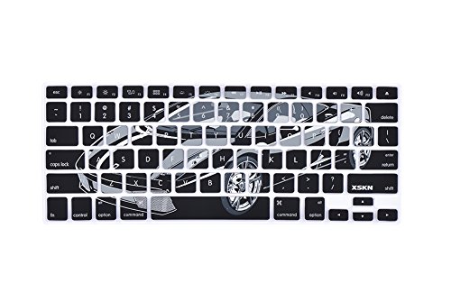 XSKN Silicone Keyboard Cover for MacBook Pro/Air 13 15 17 Inch - Laptop Keyboard Protector Skin (Sports Car Design) | Perfect for Work, Travel & Gaming