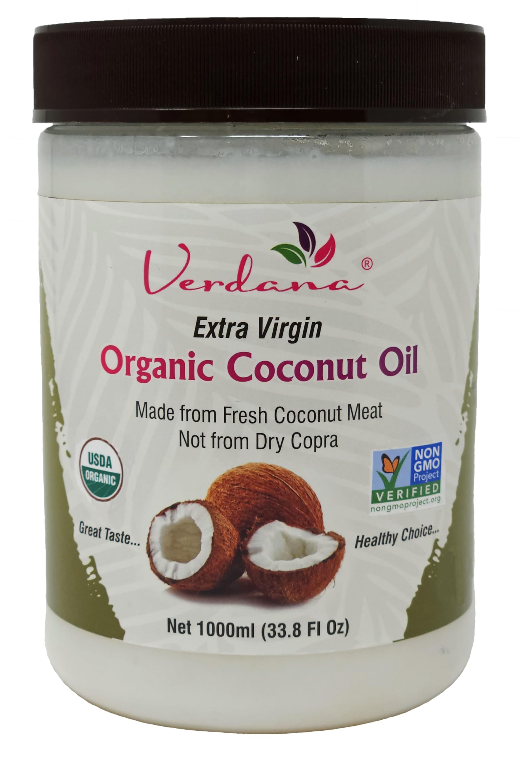 Organic Extra Virgin Coconut Oil - USDA Certified, Unrefined Cold Pressed for Cooking, Baking & Skin Care - 100% Pure Natural Coconut Oil - 32oz - Perfect for Keto, Vegan Recipes & Hair Moisturizing